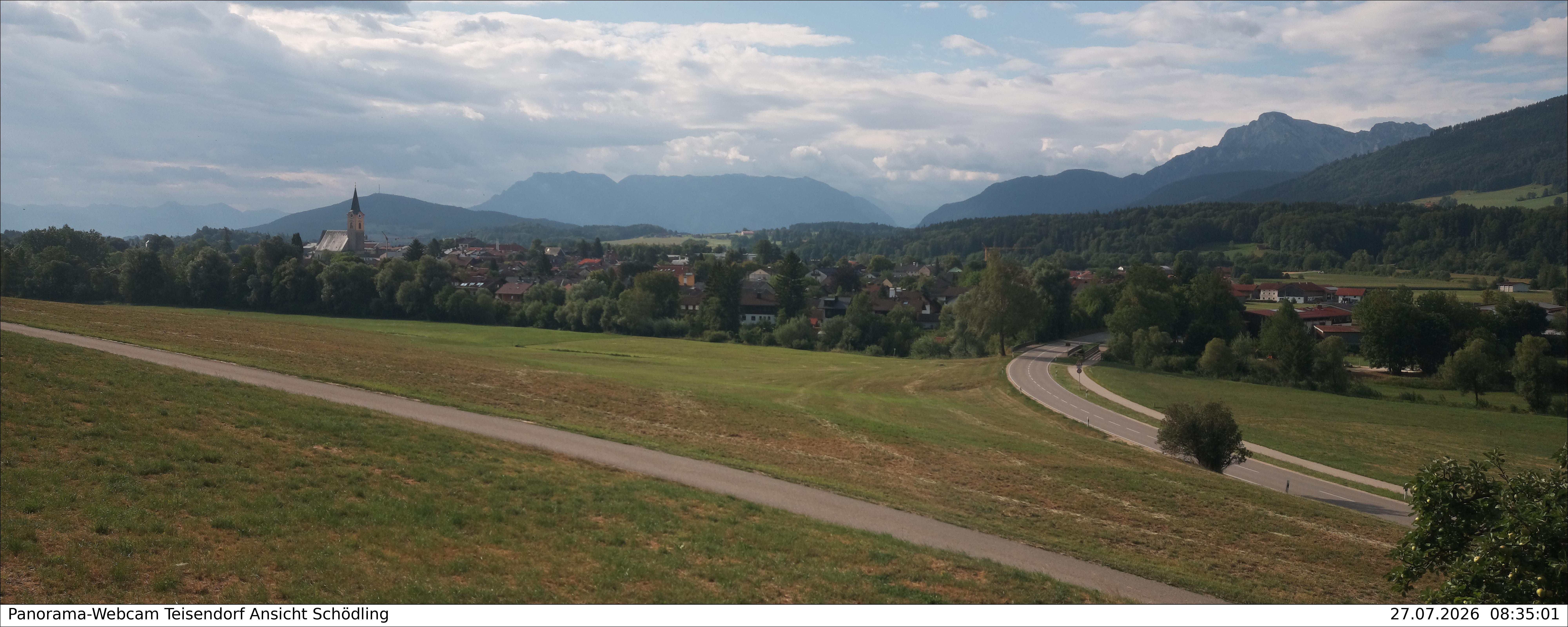 Archiv Foto Webcam Blick auf Teisendorf