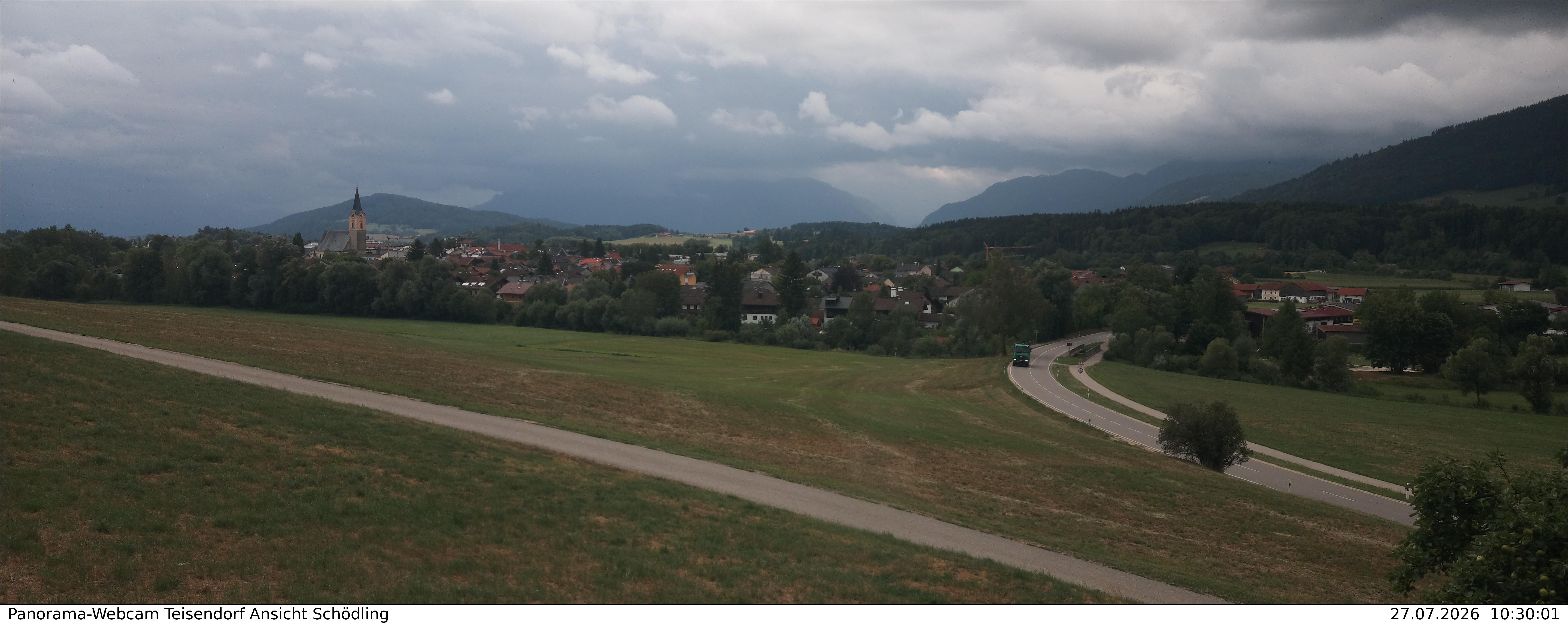 Archiv Foto Webcam Blick auf Teisendorf