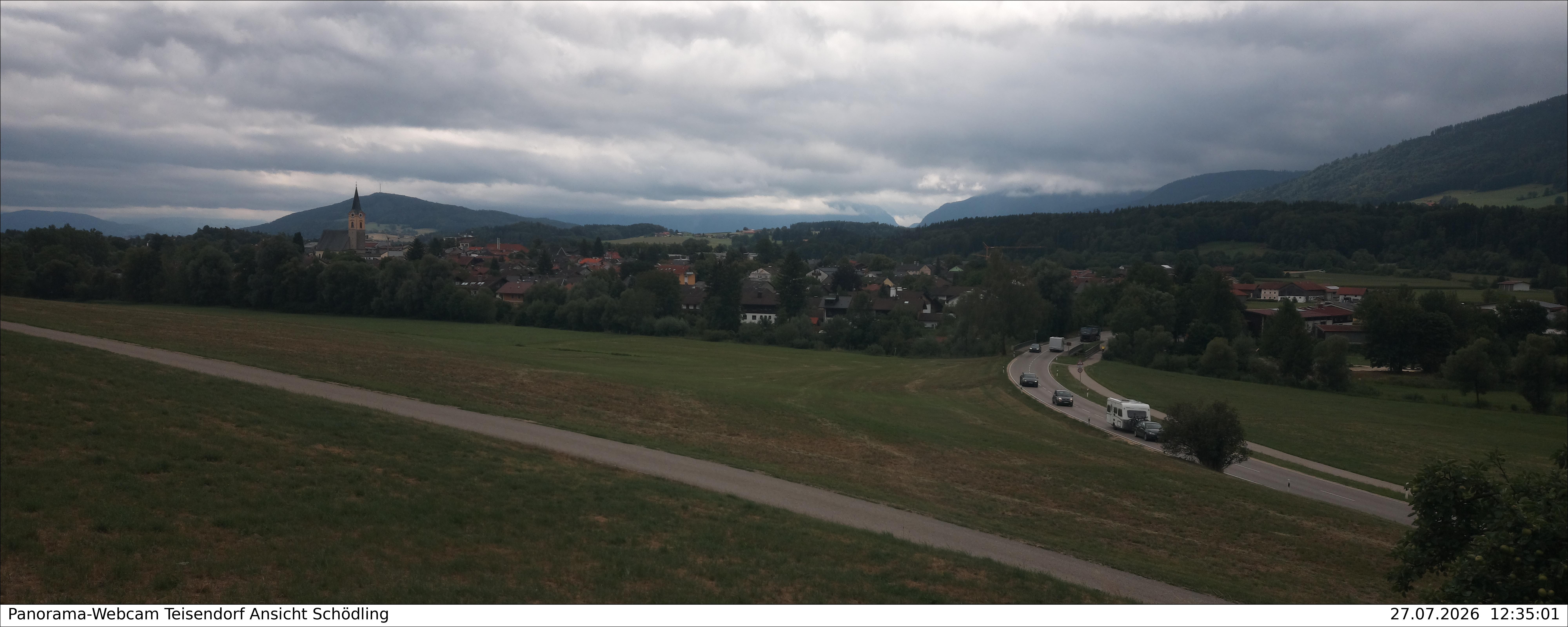 Archiv Foto Webcam Blick auf Teisendorf