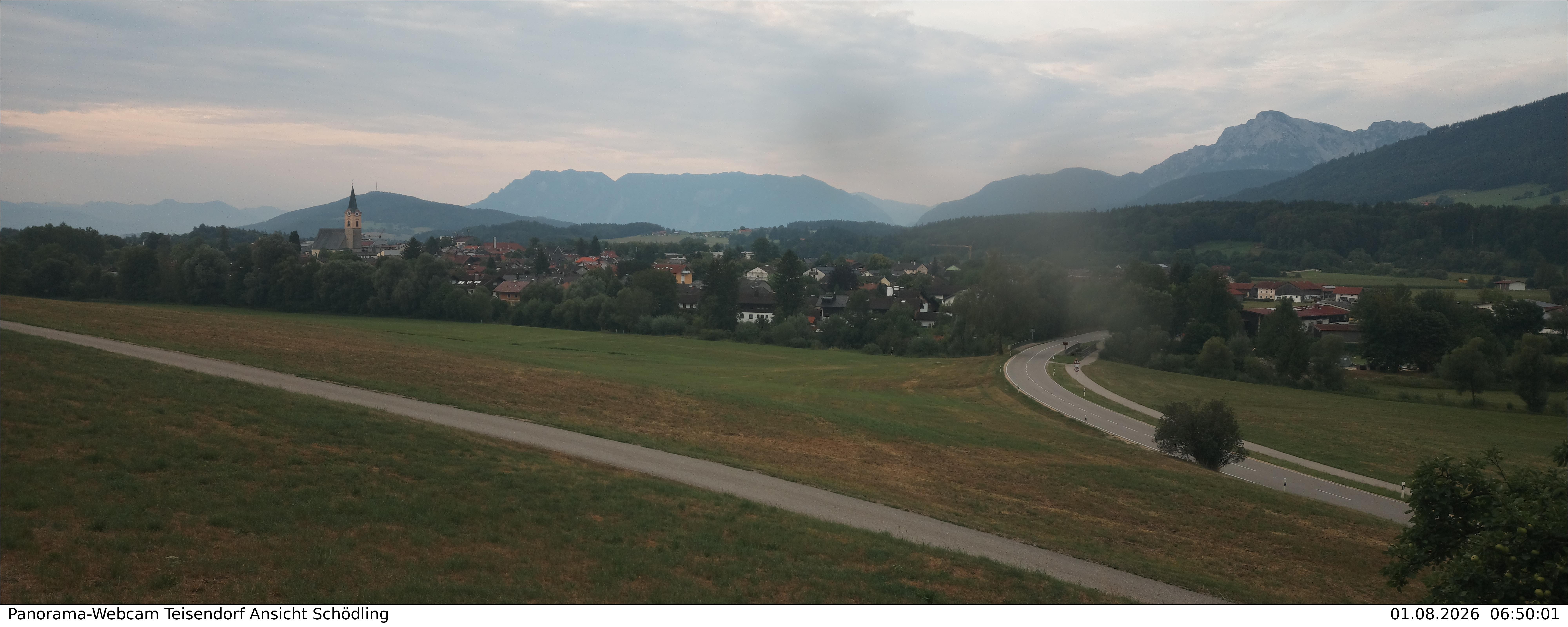 Archiv Foto Webcam Blick auf Teisendorf