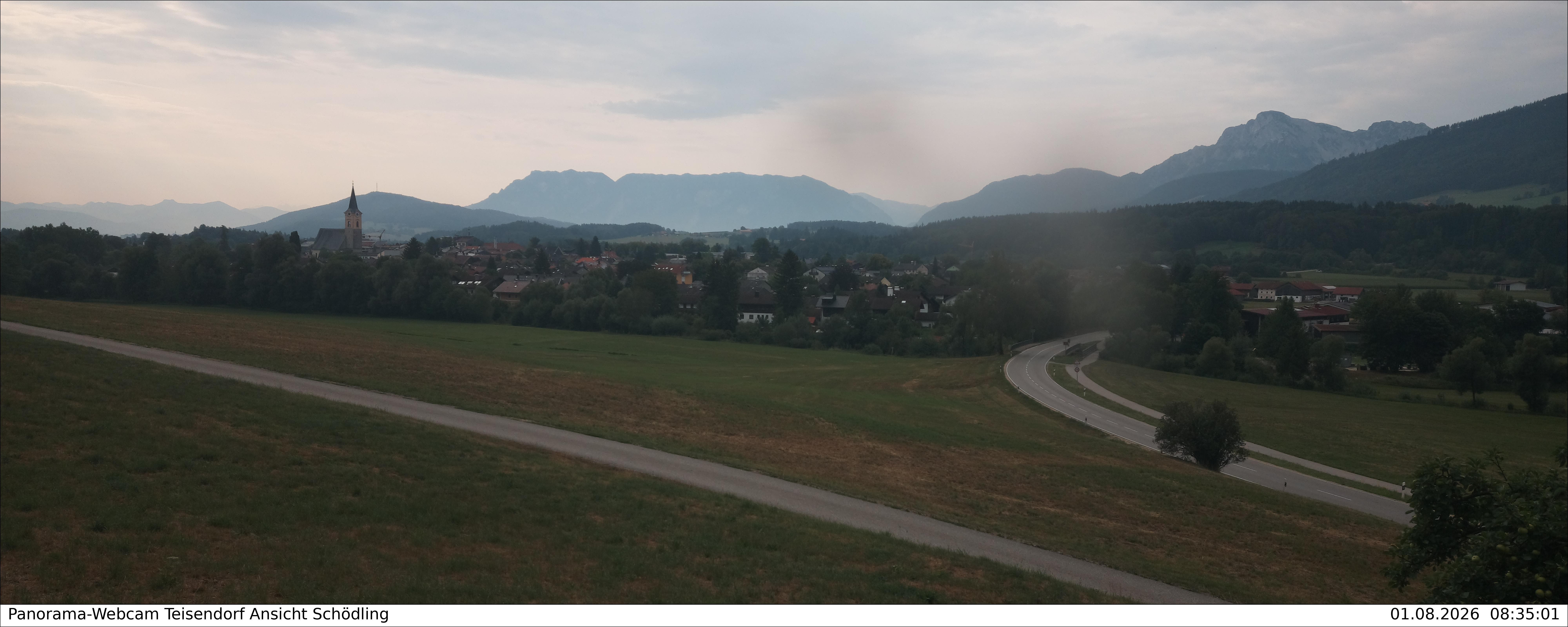 Archiv Foto Webcam Blick auf Teisendorf