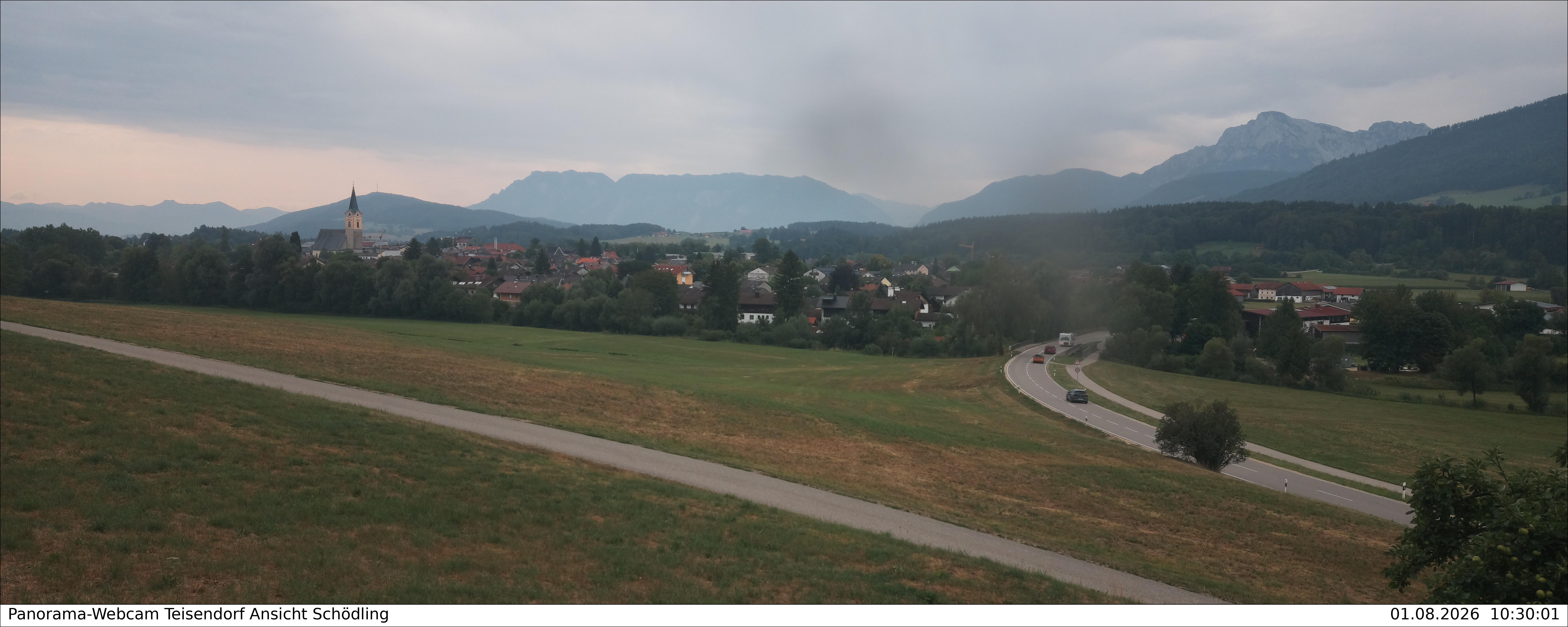 Archiv Foto Webcam Blick auf Teisendorf