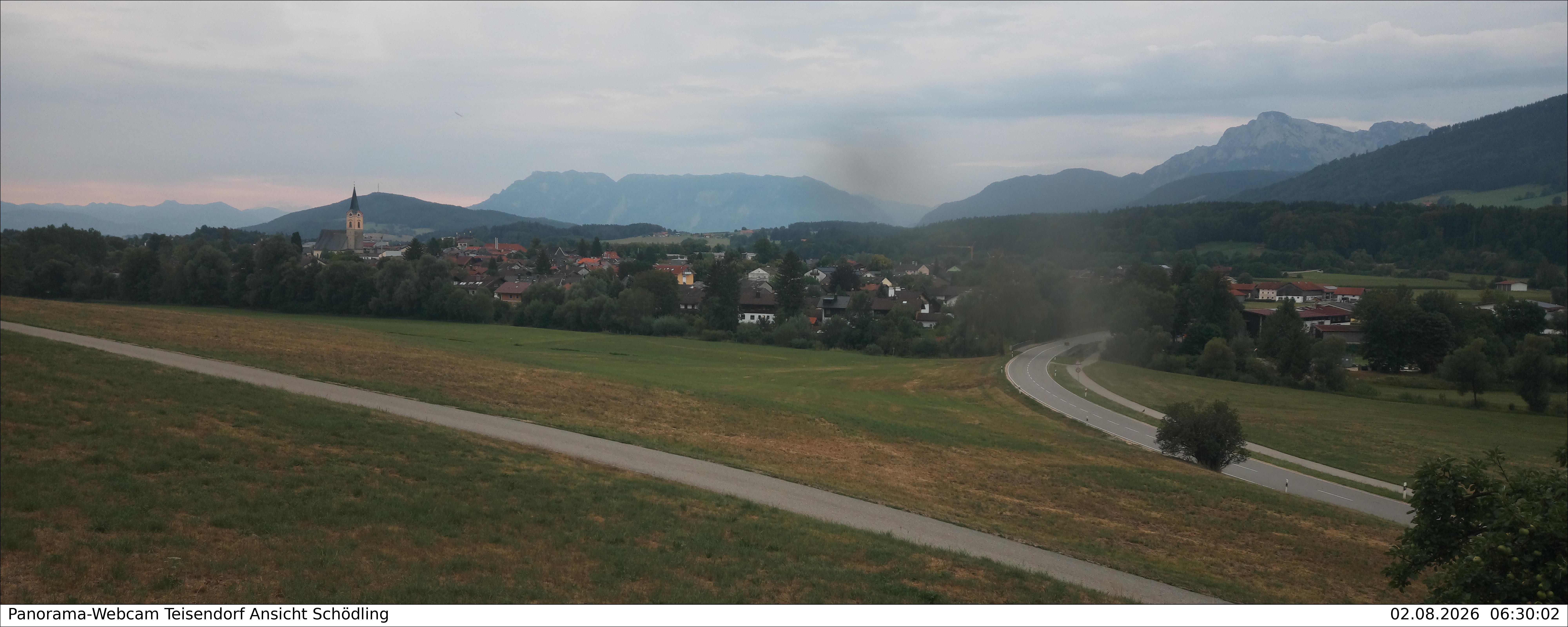 Archiv Foto Webcam Blick auf Teisendorf