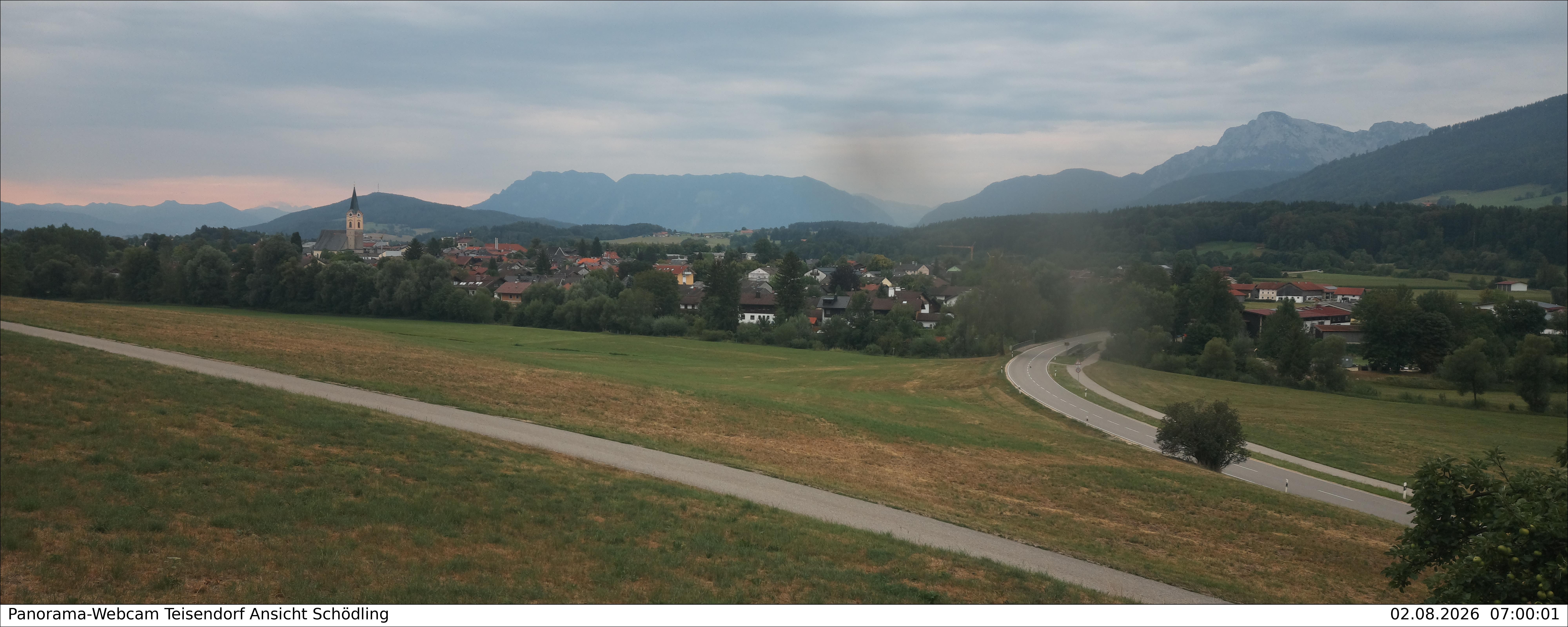 Archiv Foto Webcam Blick auf Teisendorf