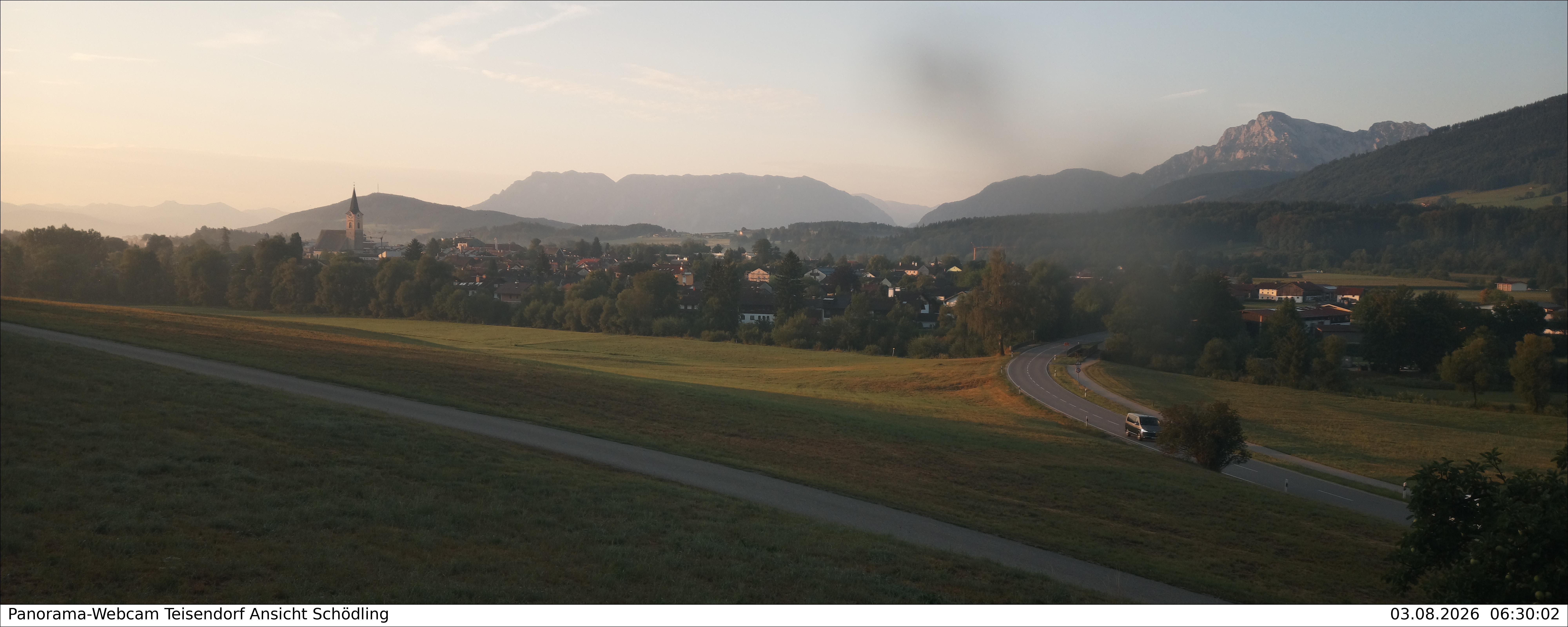 Archiv Foto Webcam Blick auf Teisendorf