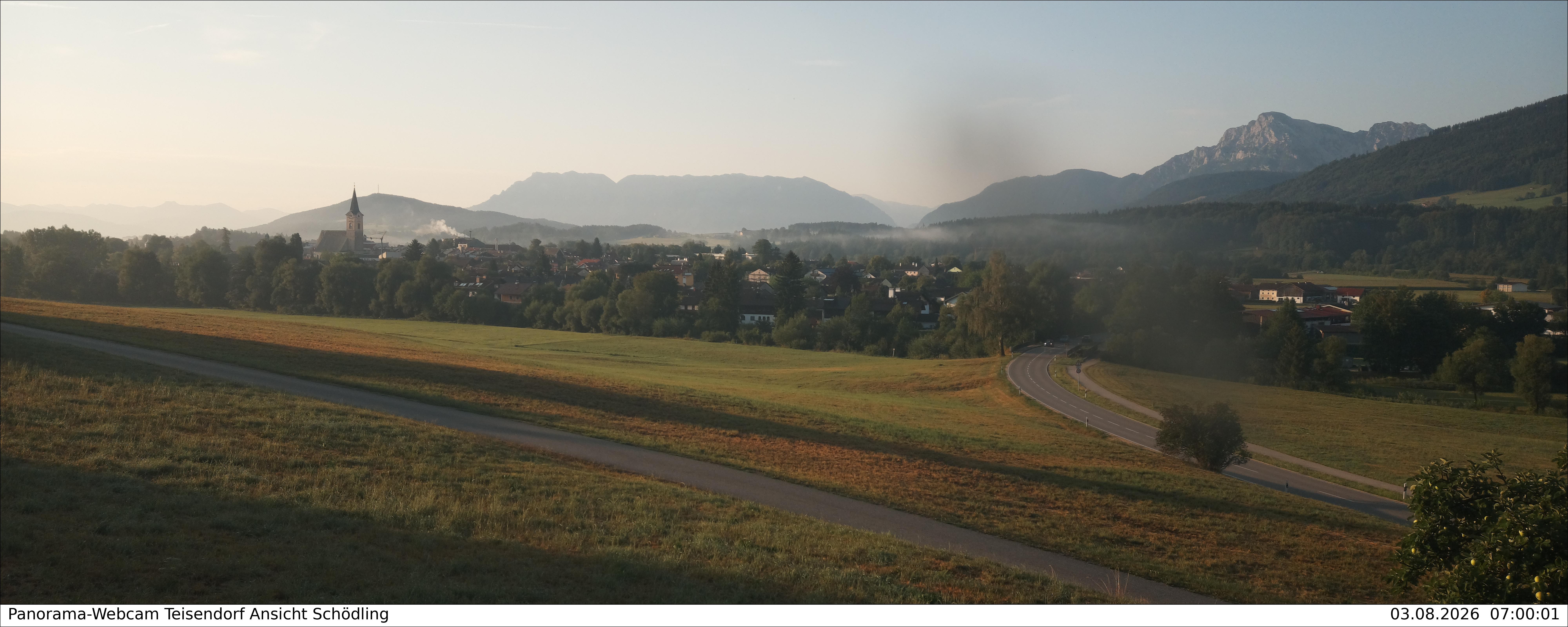 Archiv Foto Webcam Blick auf Teisendorf