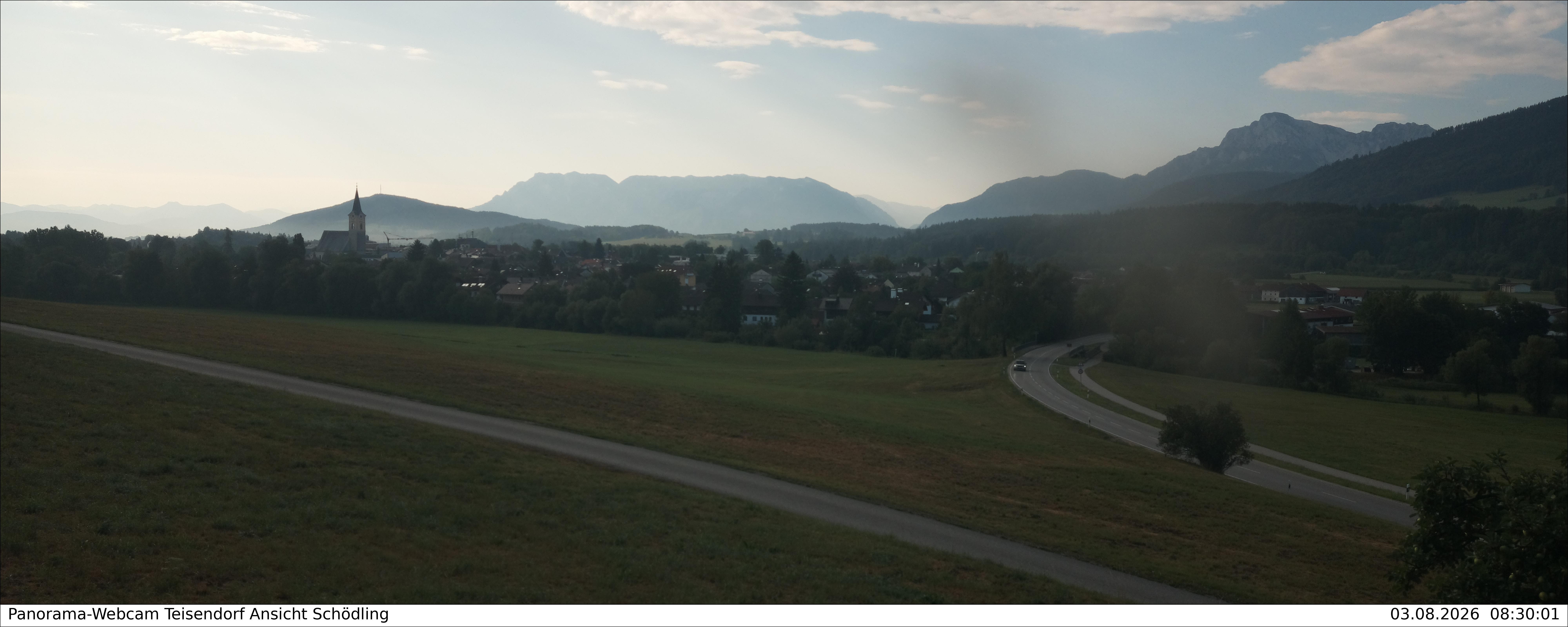 Archiv Foto Webcam Blick auf Teisendorf