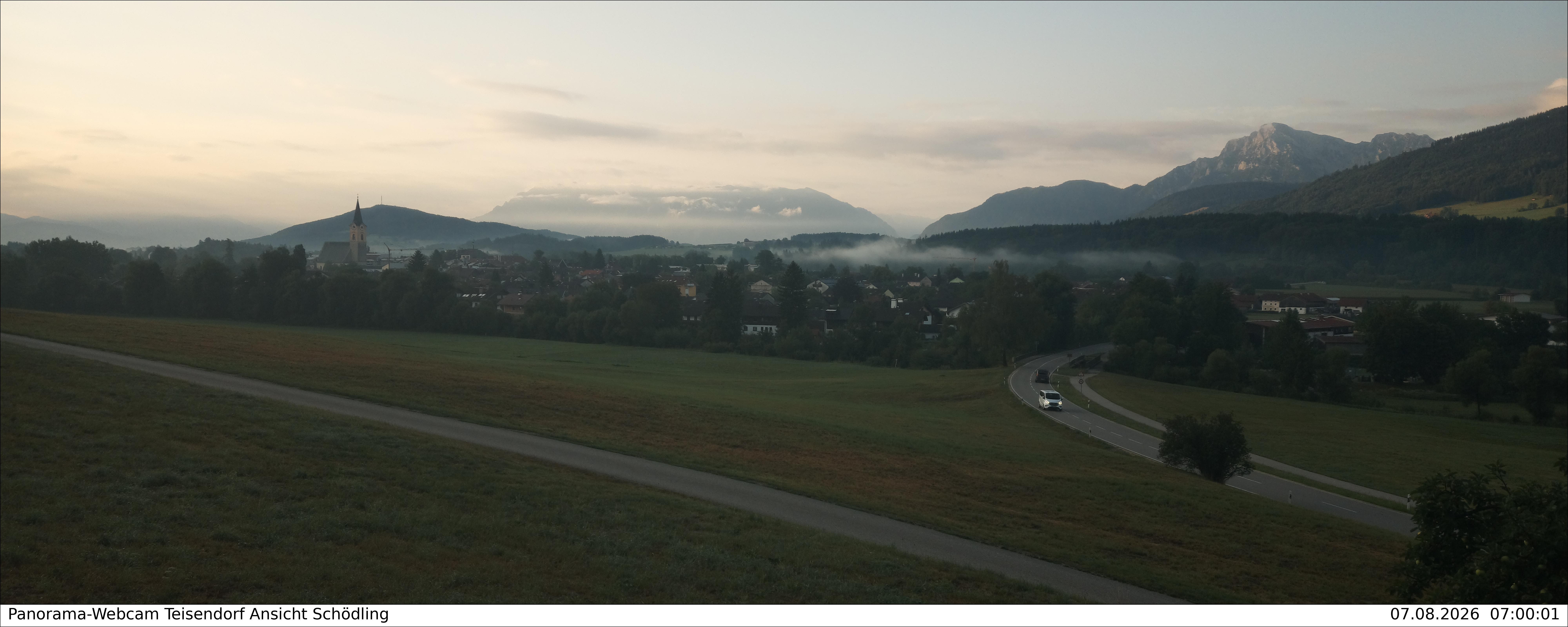 Archiv Foto Webcam Blick auf Teisendorf