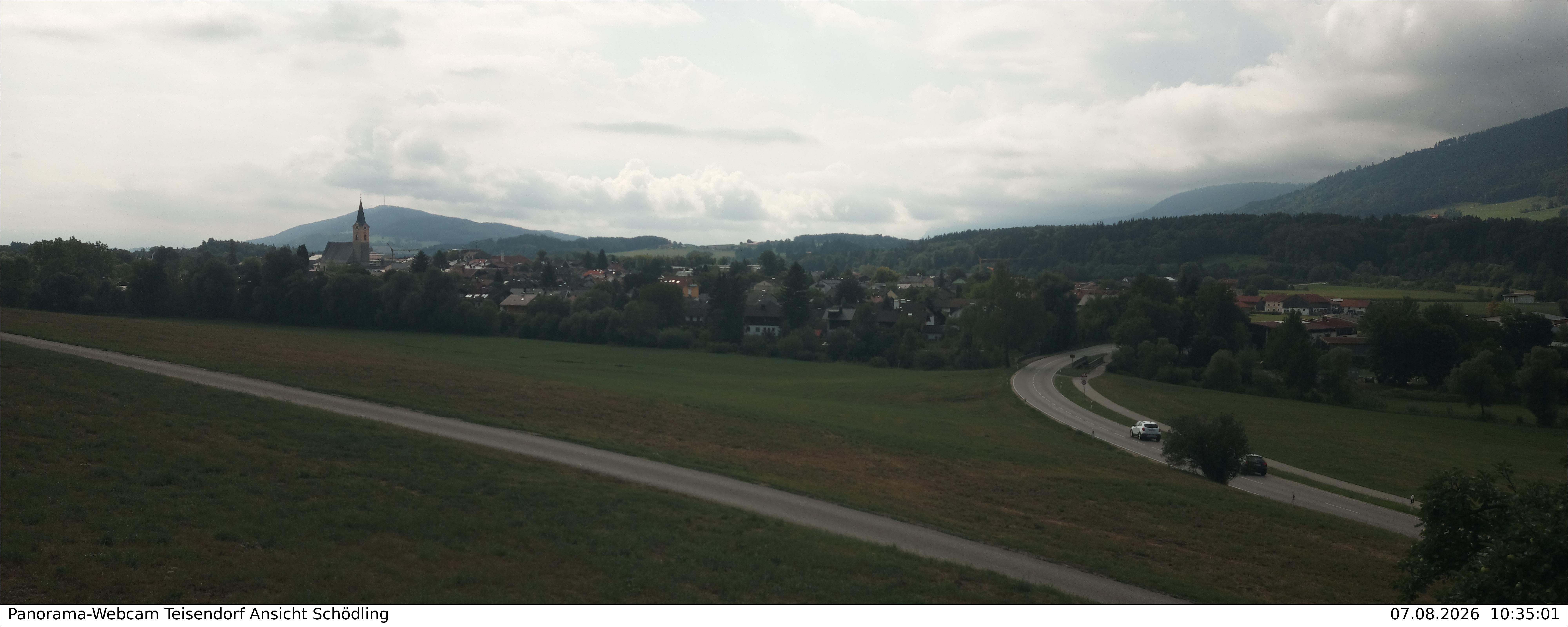 Archiv Foto Webcam Blick auf Teisendorf