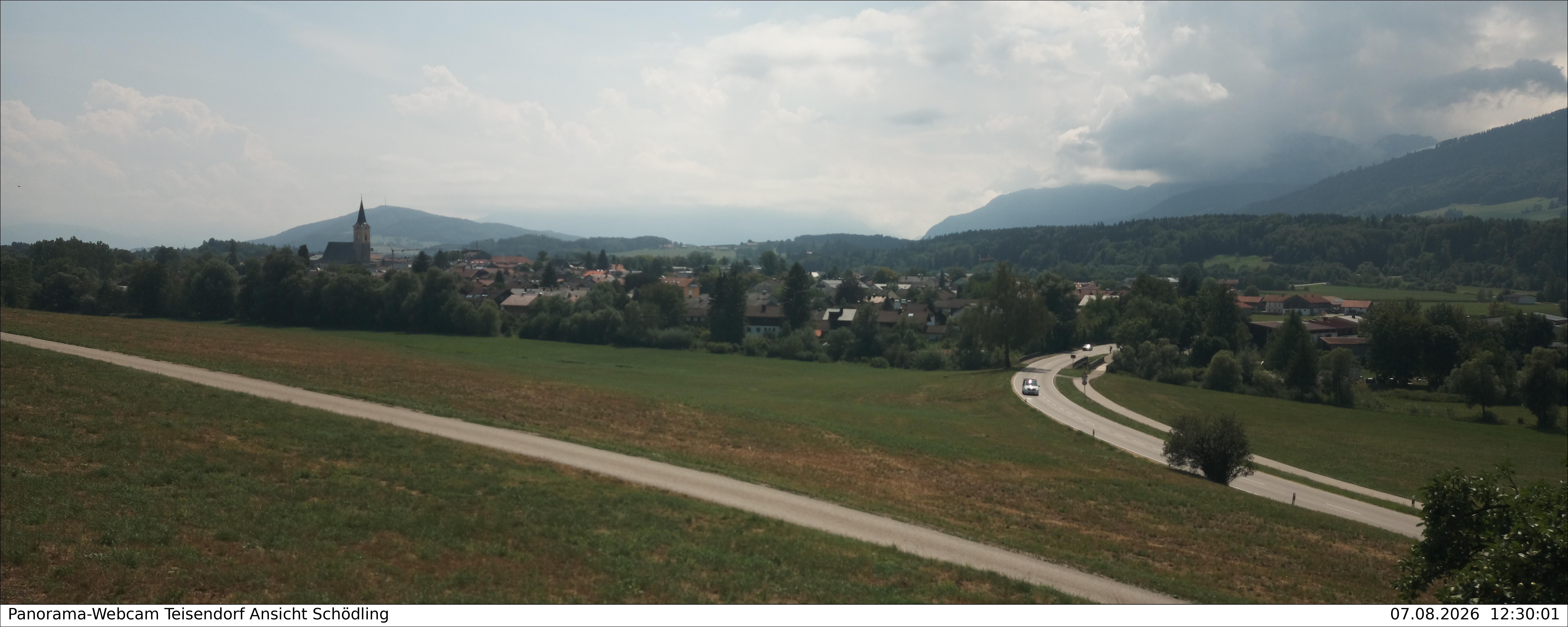 Archiv Foto Webcam Blick auf Teisendorf