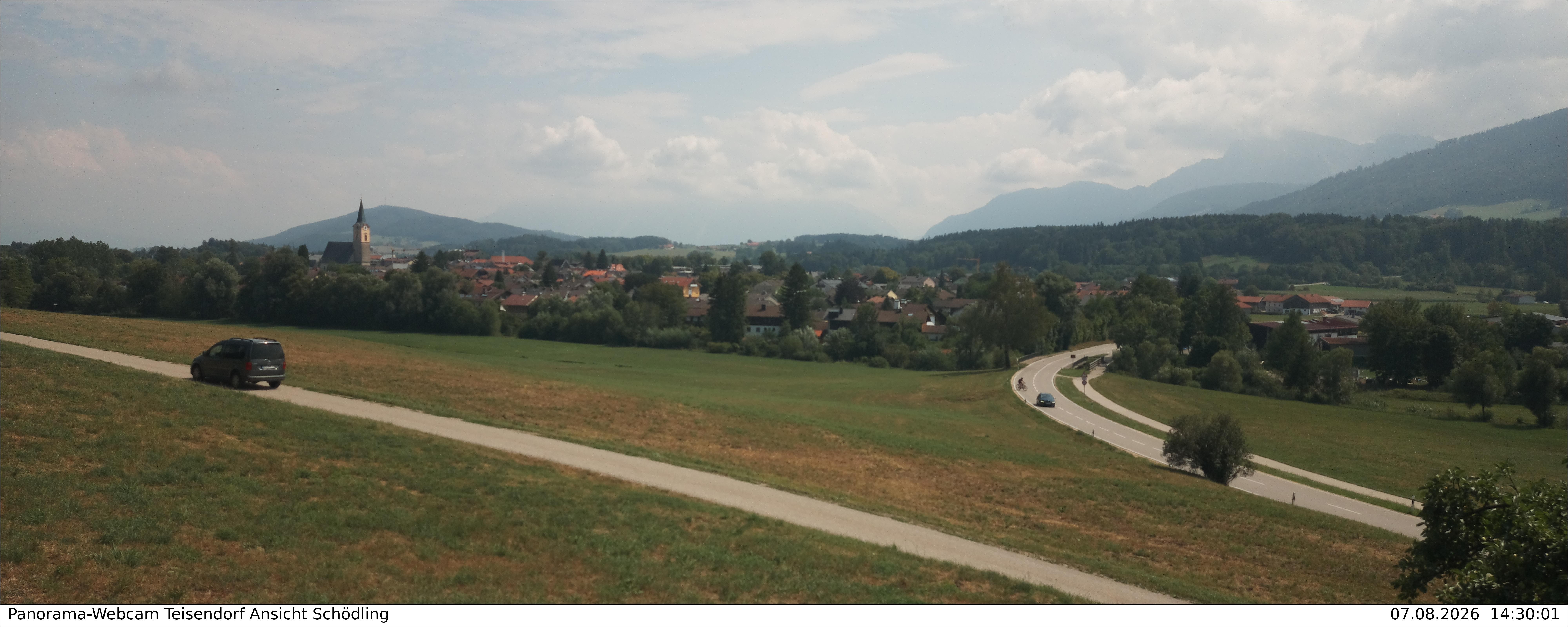 Archiv Foto Webcam Blick auf Teisendorf
