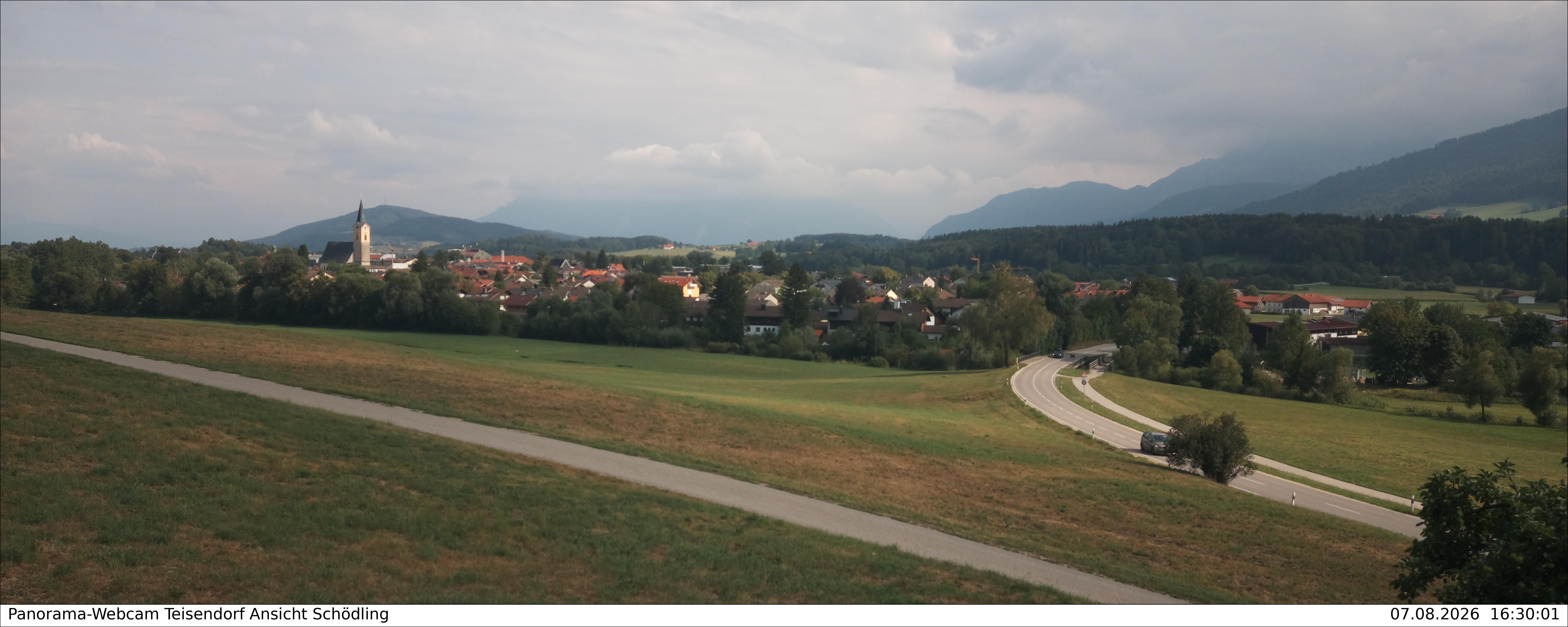 Archiv Foto Webcam Blick auf Teisendorf