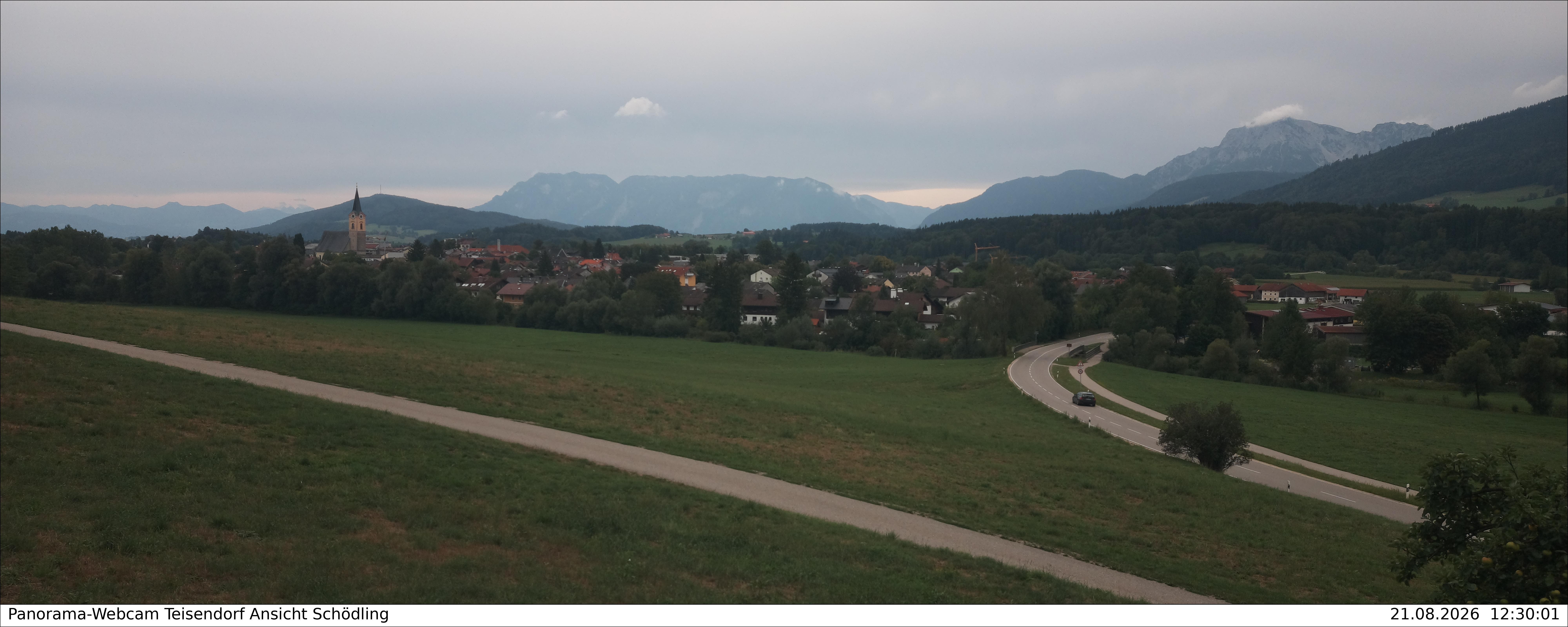 Archiv Foto Webcam Blick auf Teisendorf
