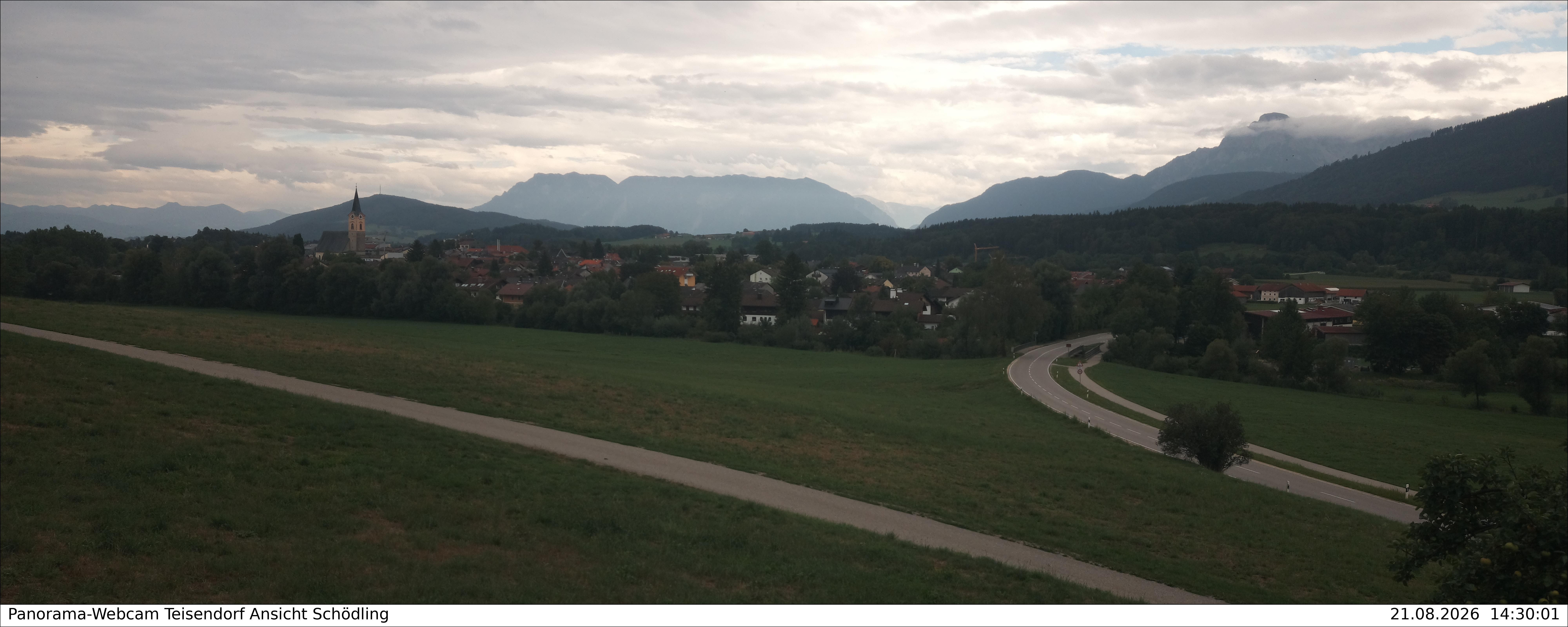 Archiv Foto Webcam Blick auf Teisendorf