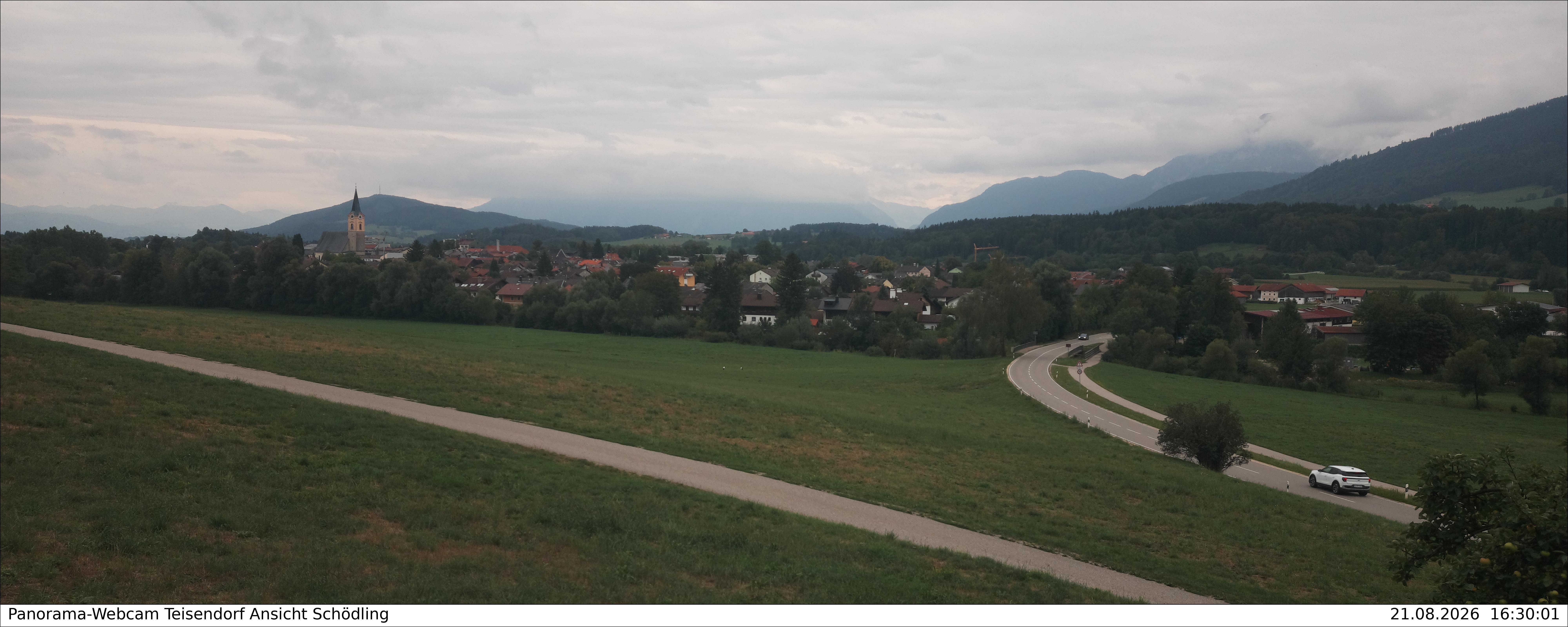 Archiv Foto Webcam Blick auf Teisendorf