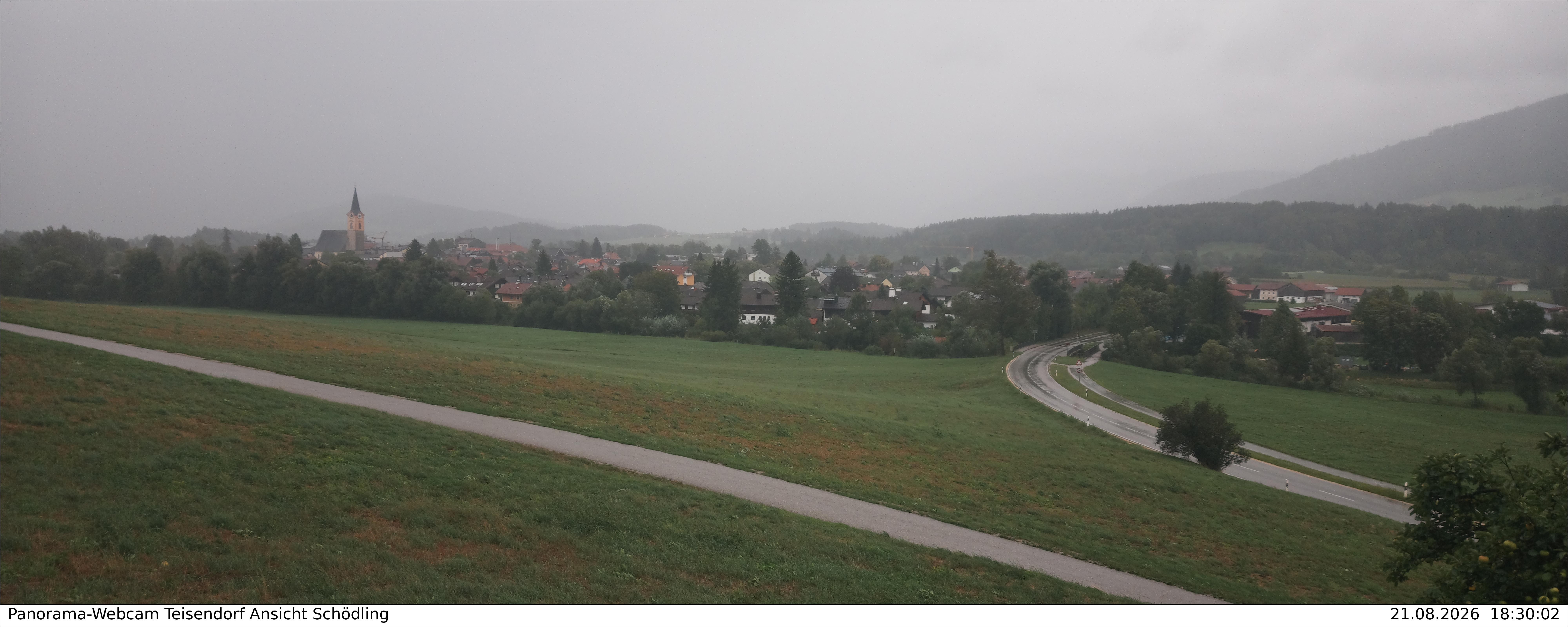 Archiv Foto Webcam Blick auf Teisendorf