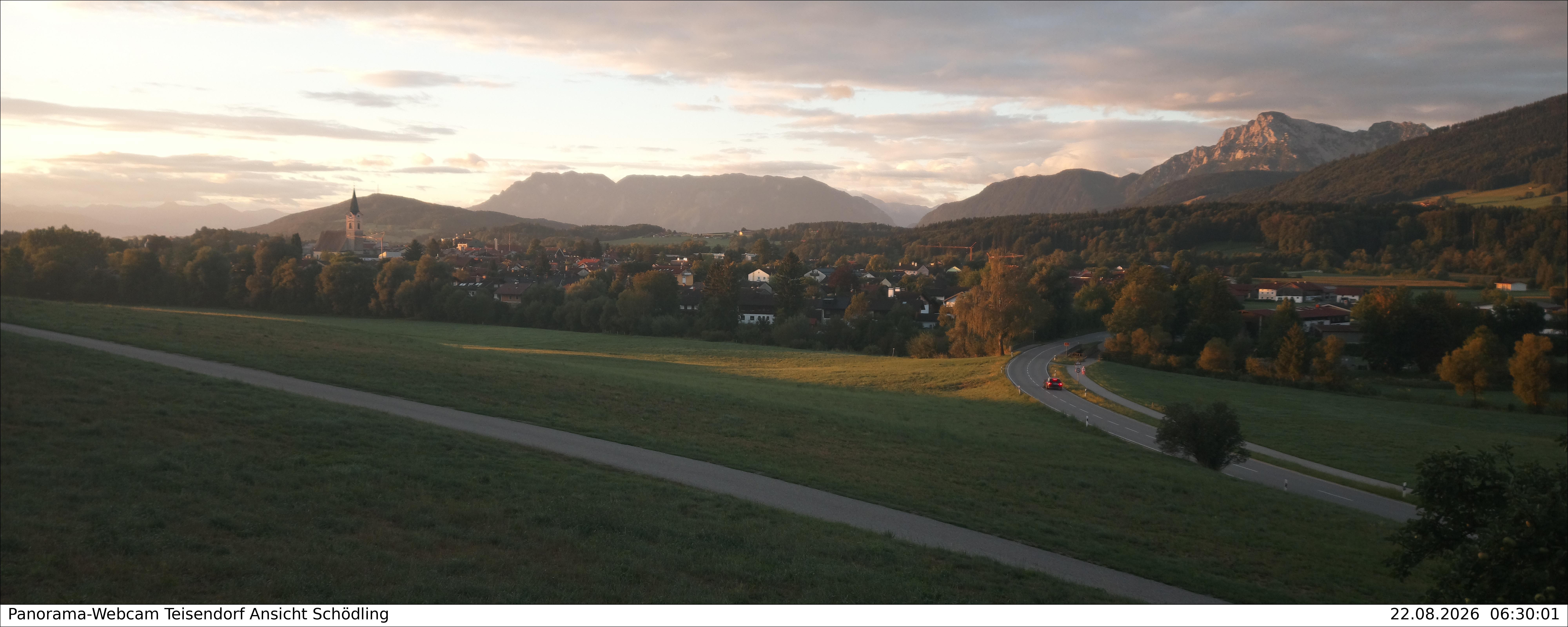 Archiv Foto Webcam Blick auf Teisendorf