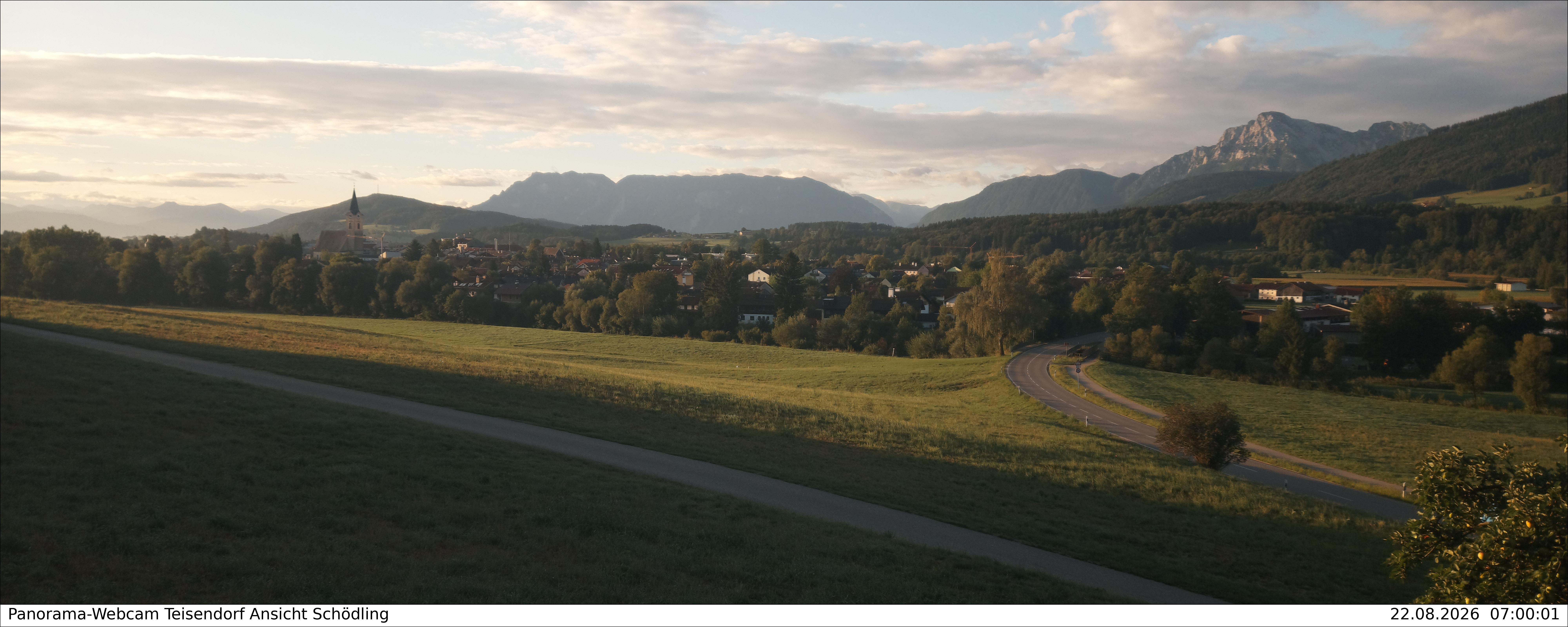 Archiv Foto Webcam Blick auf Teisendorf