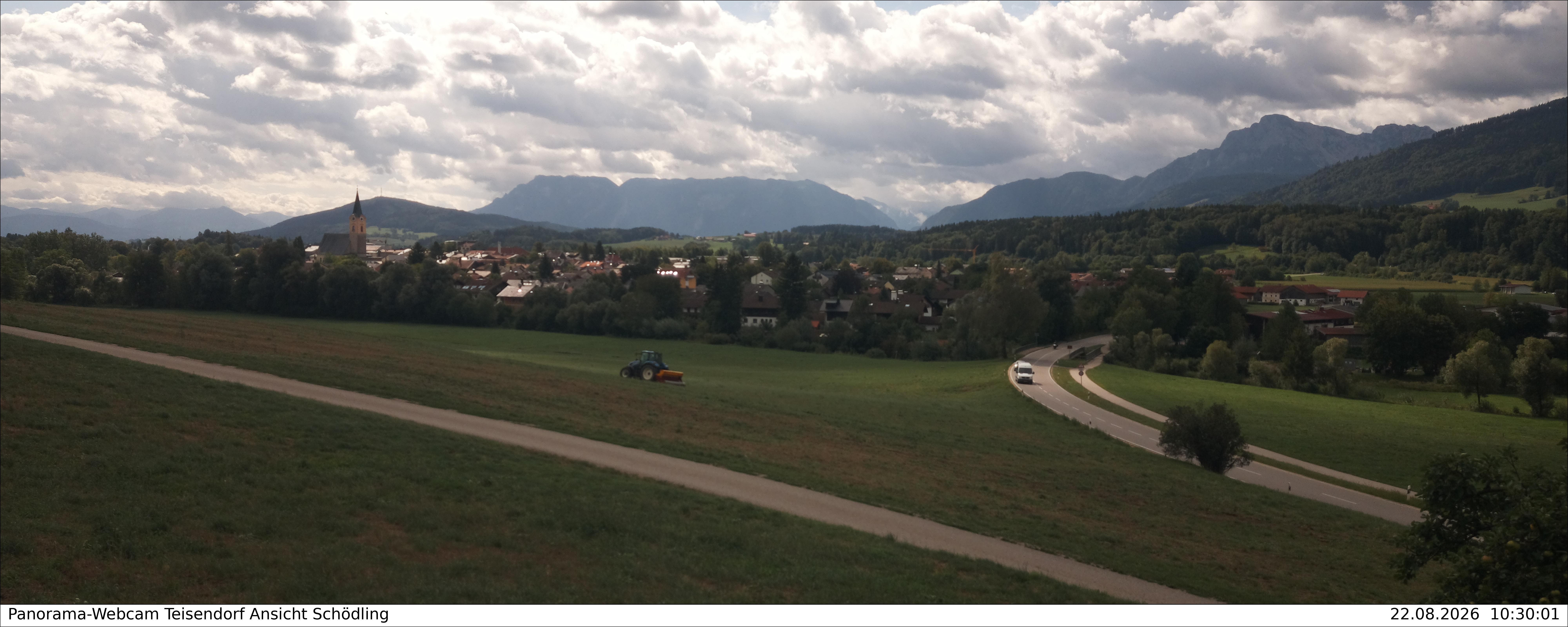 Archiv Foto Webcam Blick auf Teisendorf