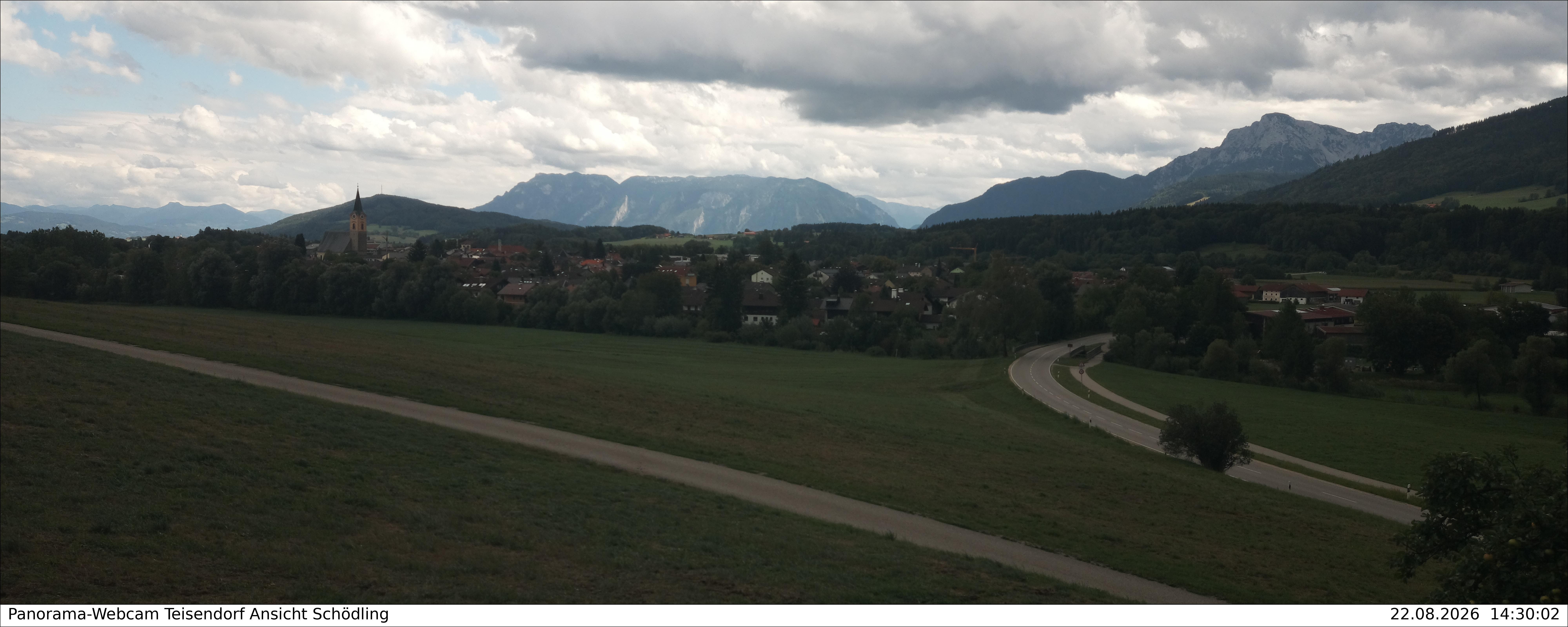 Archiv Foto Webcam Blick auf Teisendorf