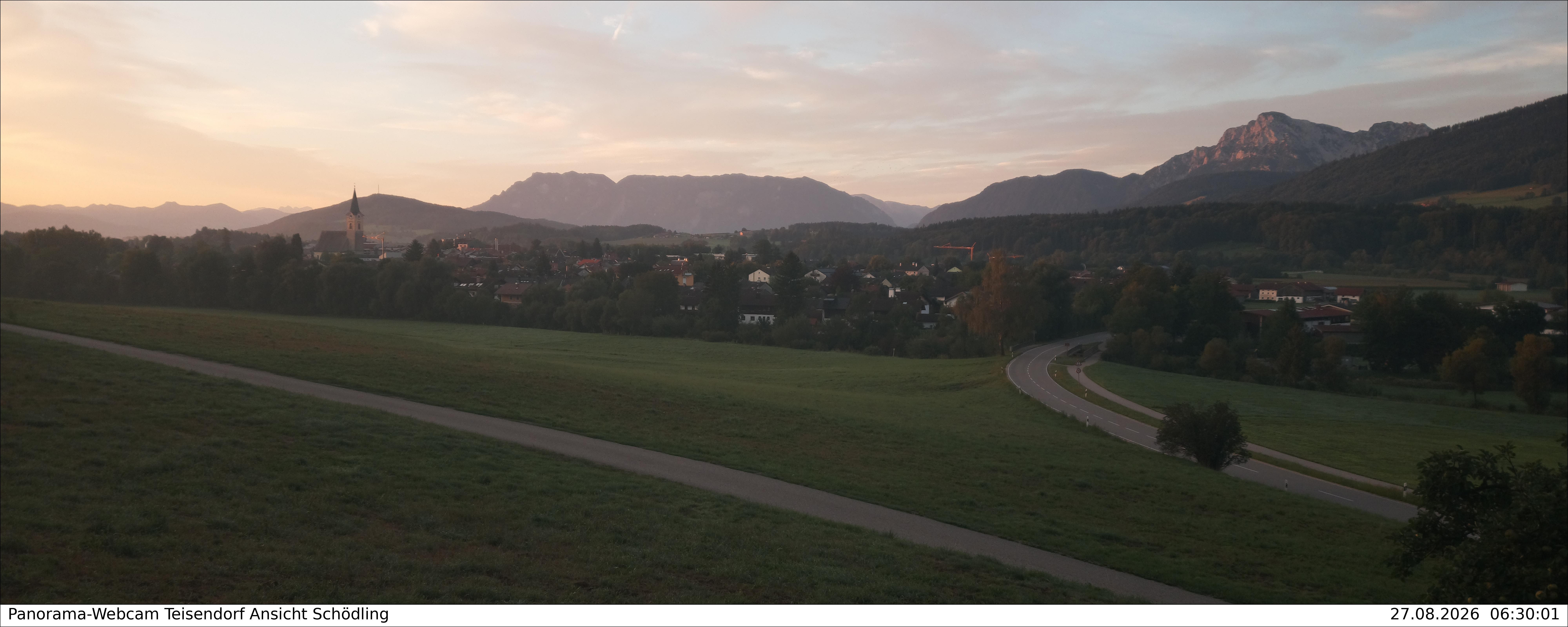 Archiv Foto Webcam Blick auf Teisendorf