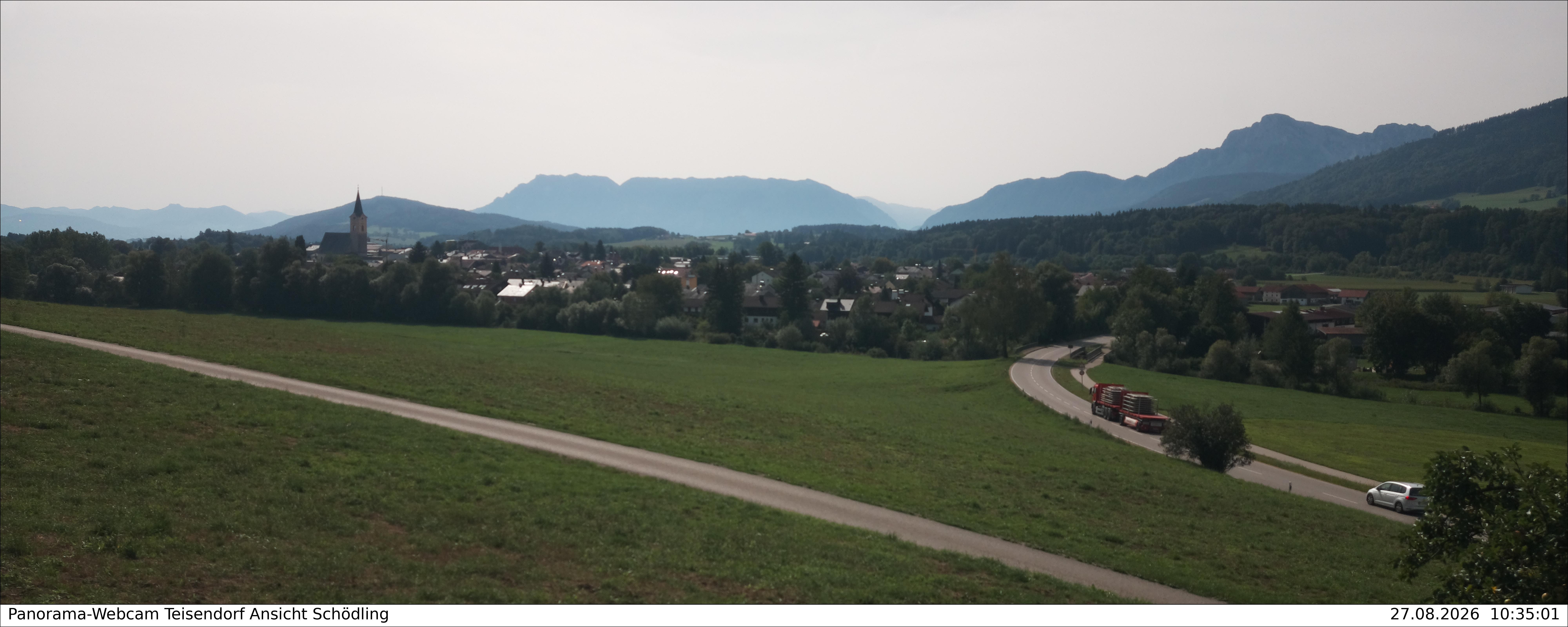 Archiv Foto Webcam Blick auf Teisendorf