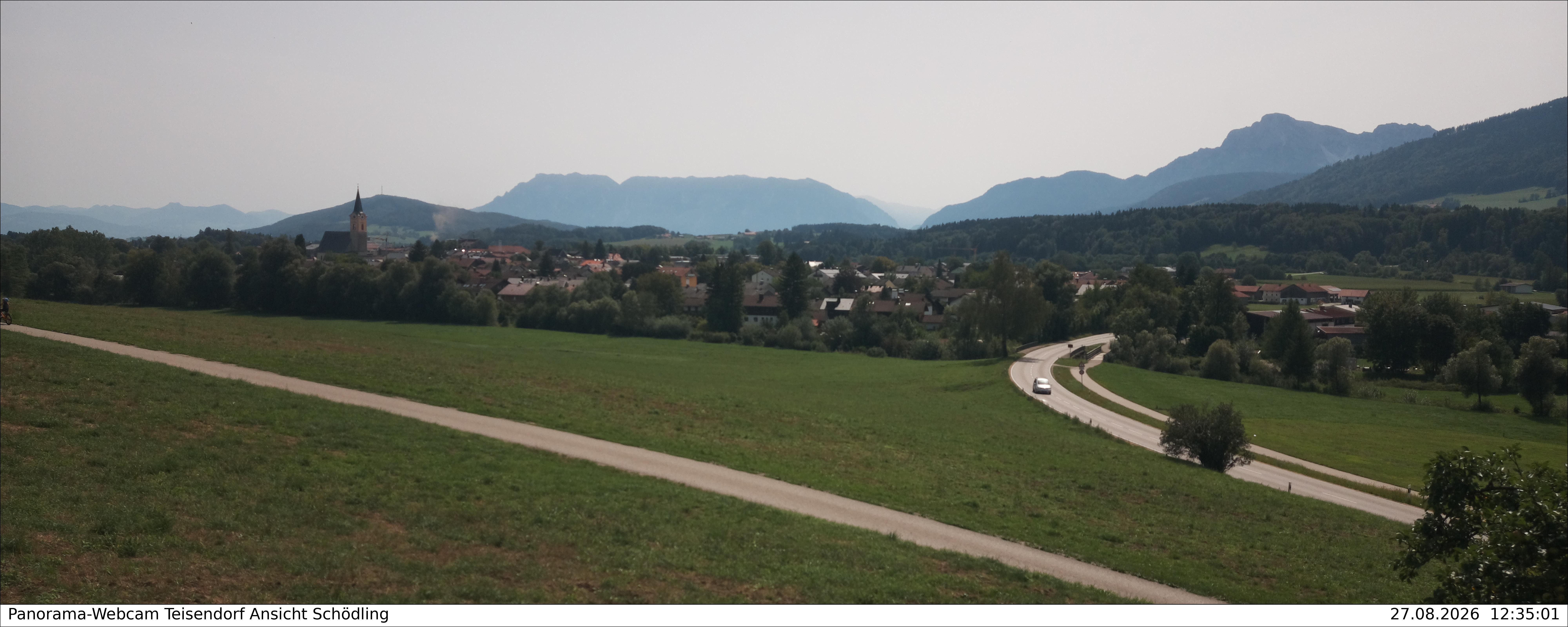 Archiv Foto Webcam Blick auf Teisendorf