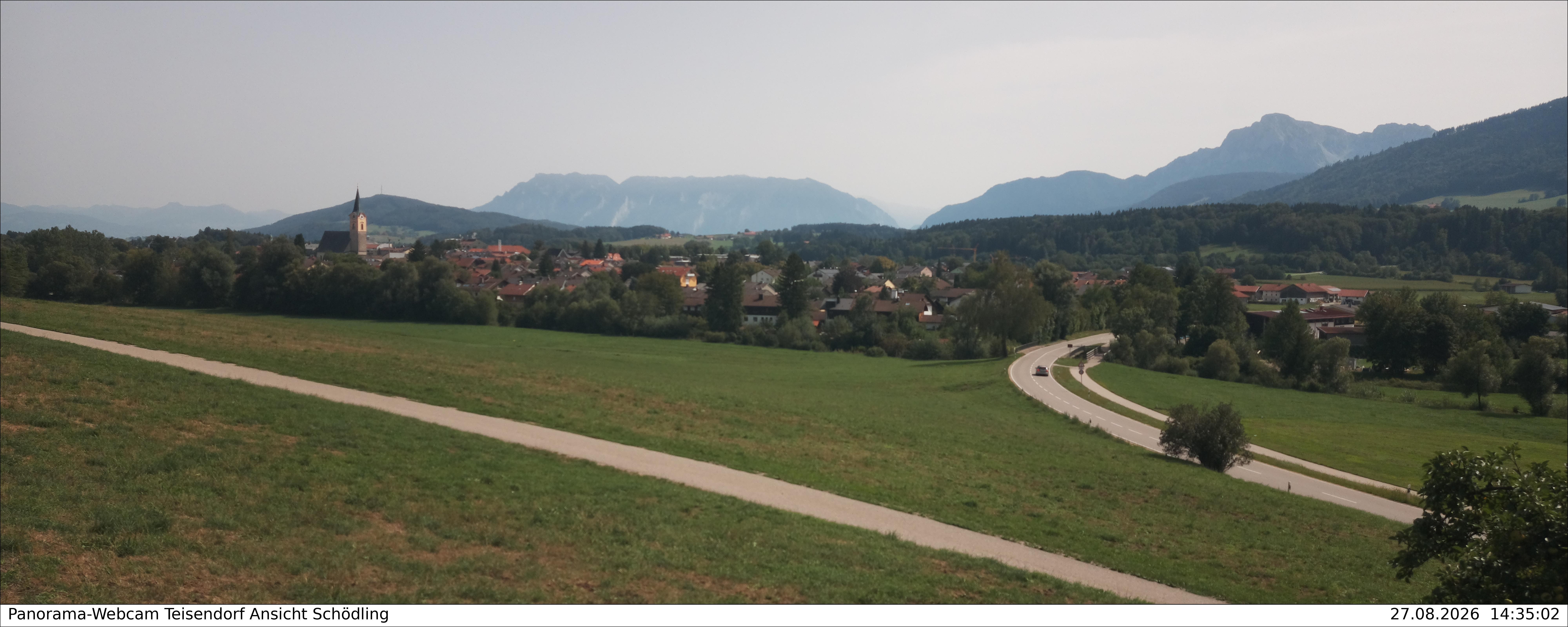 Archiv Foto Webcam Blick auf Teisendorf