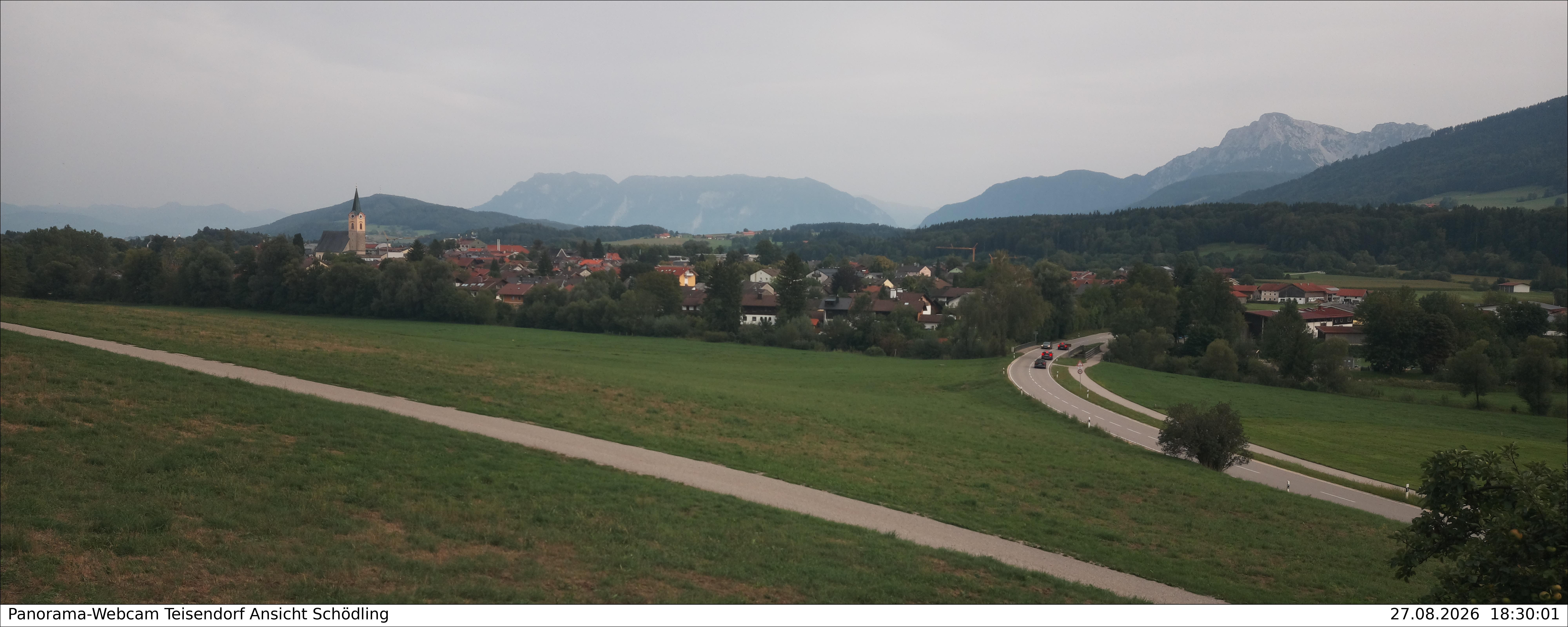 Archiv Foto Webcam Blick auf Teisendorf