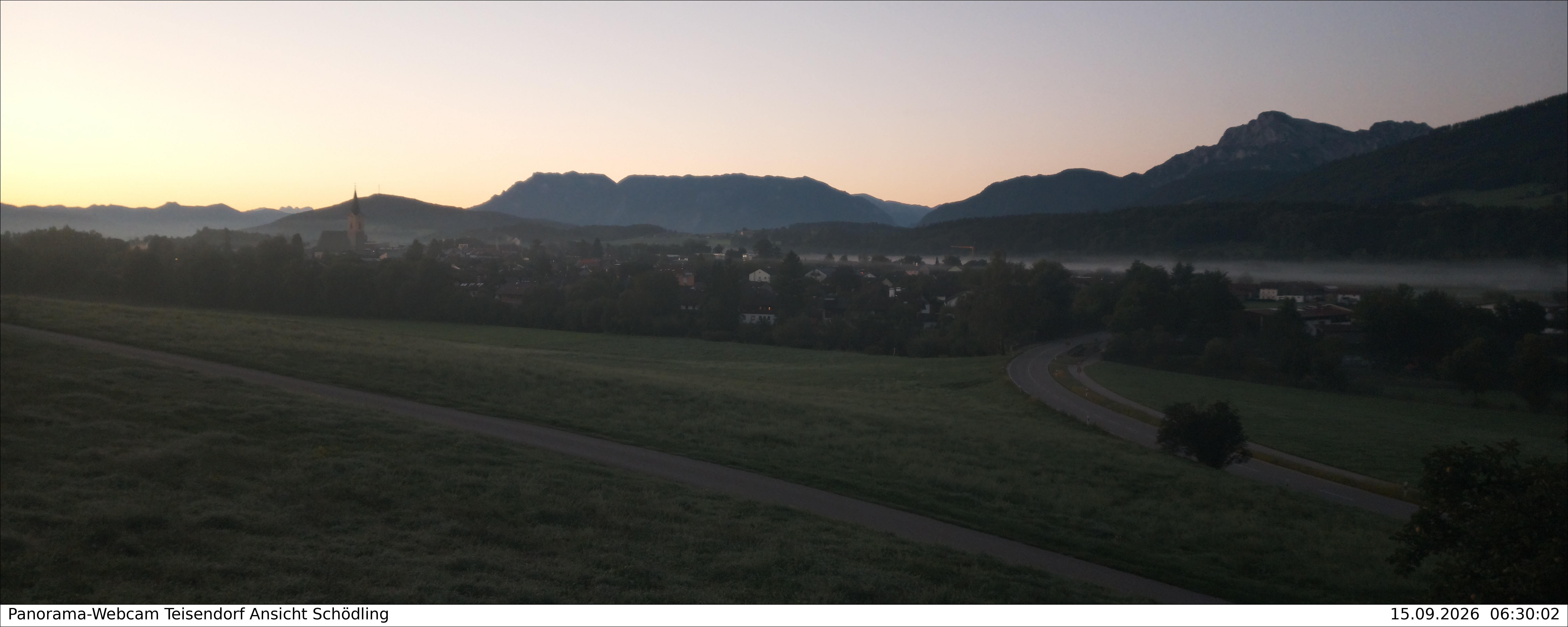 Archiv Foto Webcam Blick auf Teisendorf