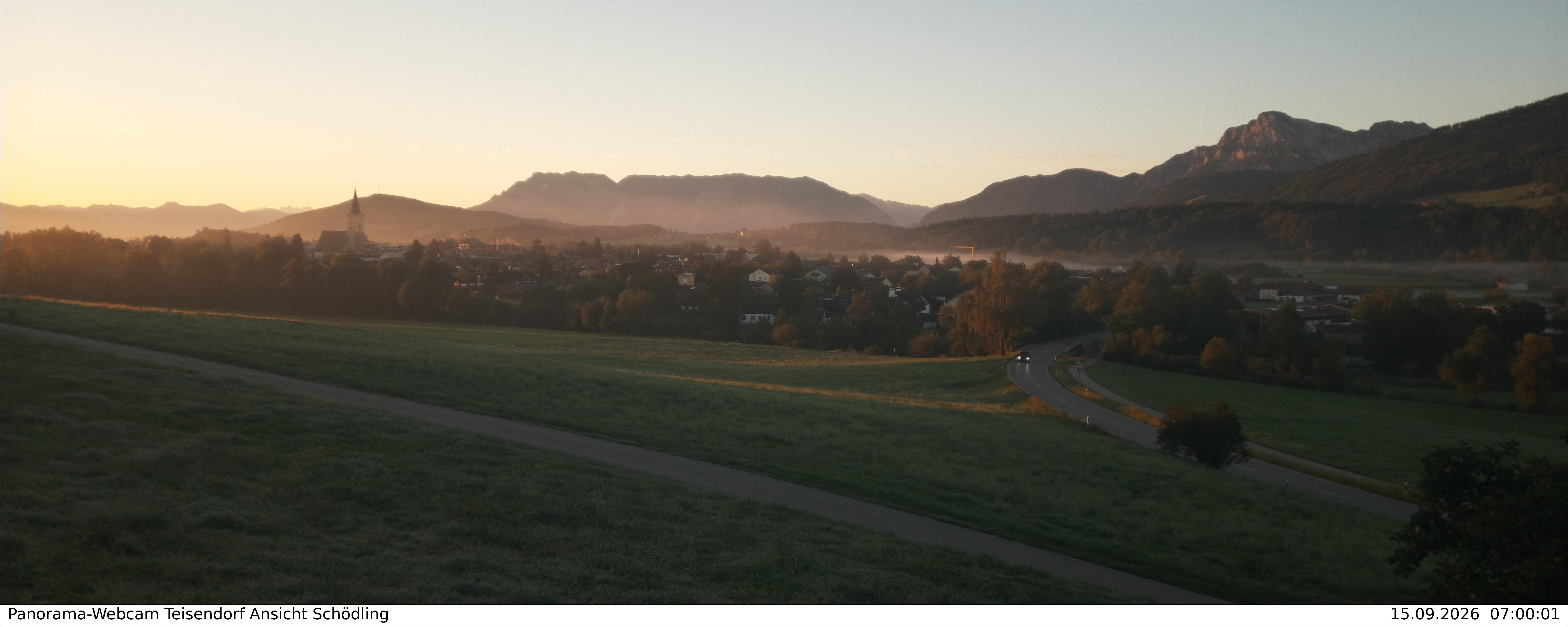 Archiv Foto Webcam Blick auf Teisendorf