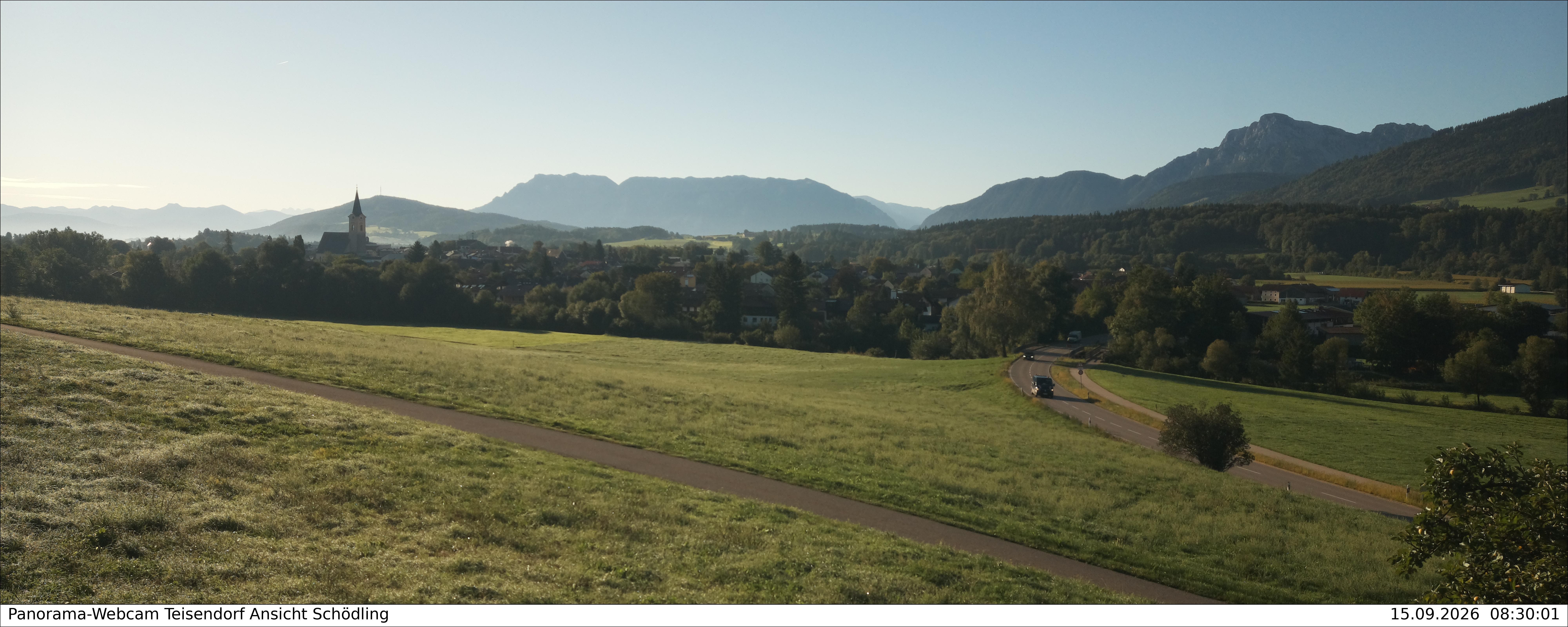 Archiv Foto Webcam Blick auf Teisendorf