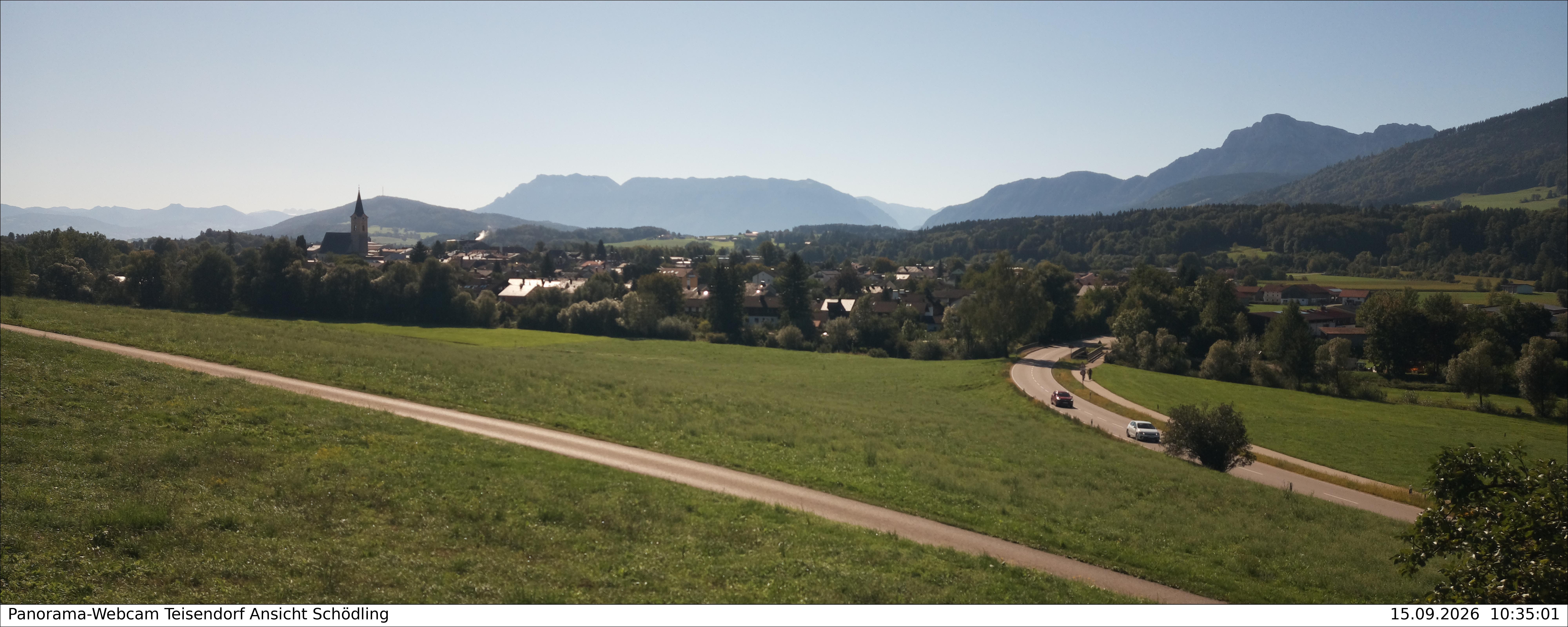 Archiv Foto Webcam Blick auf Teisendorf