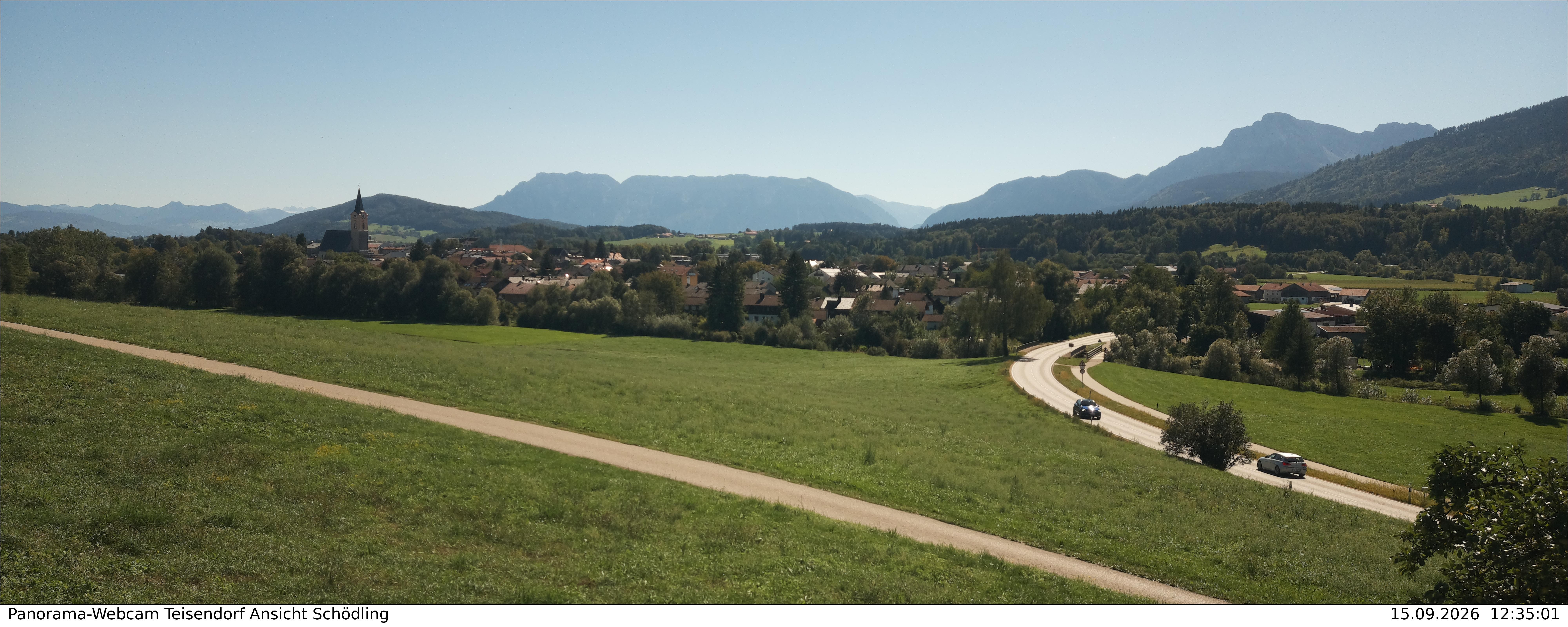 Archiv Foto Webcam Blick auf Teisendorf