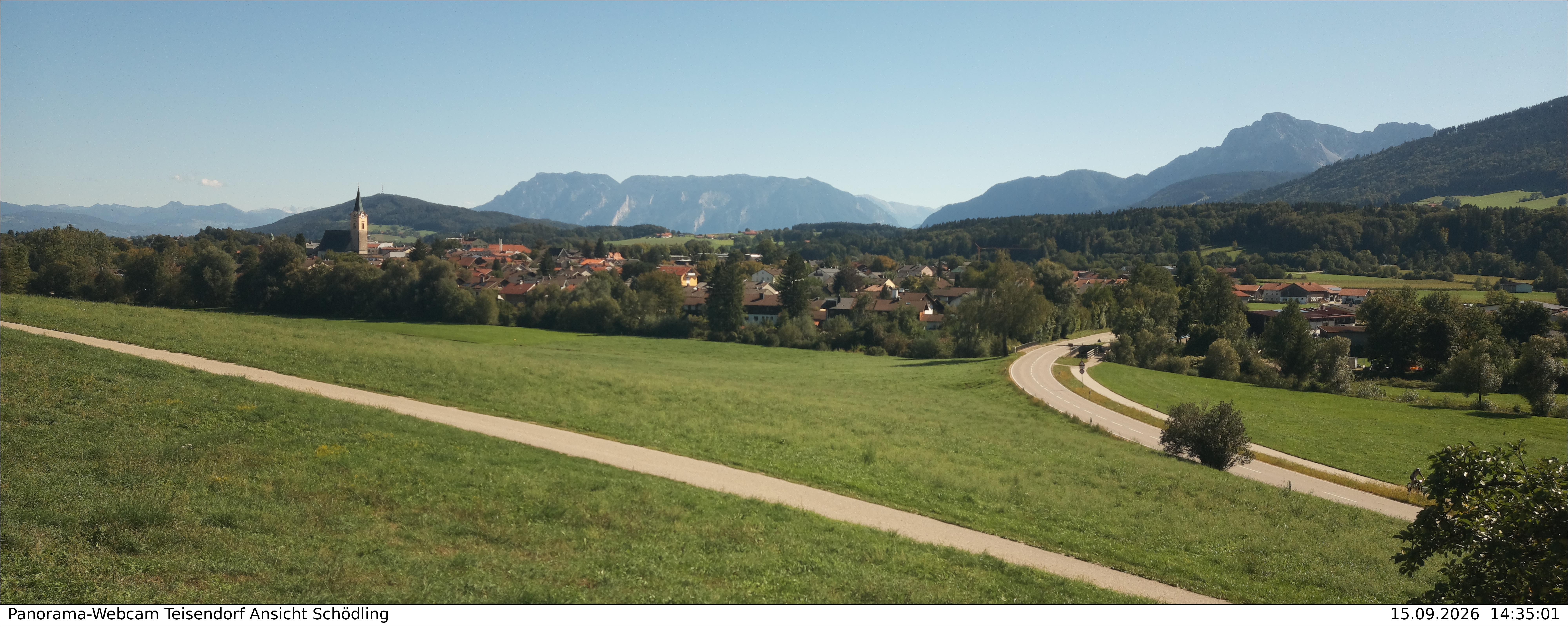 Archiv Foto Webcam Blick auf Teisendorf