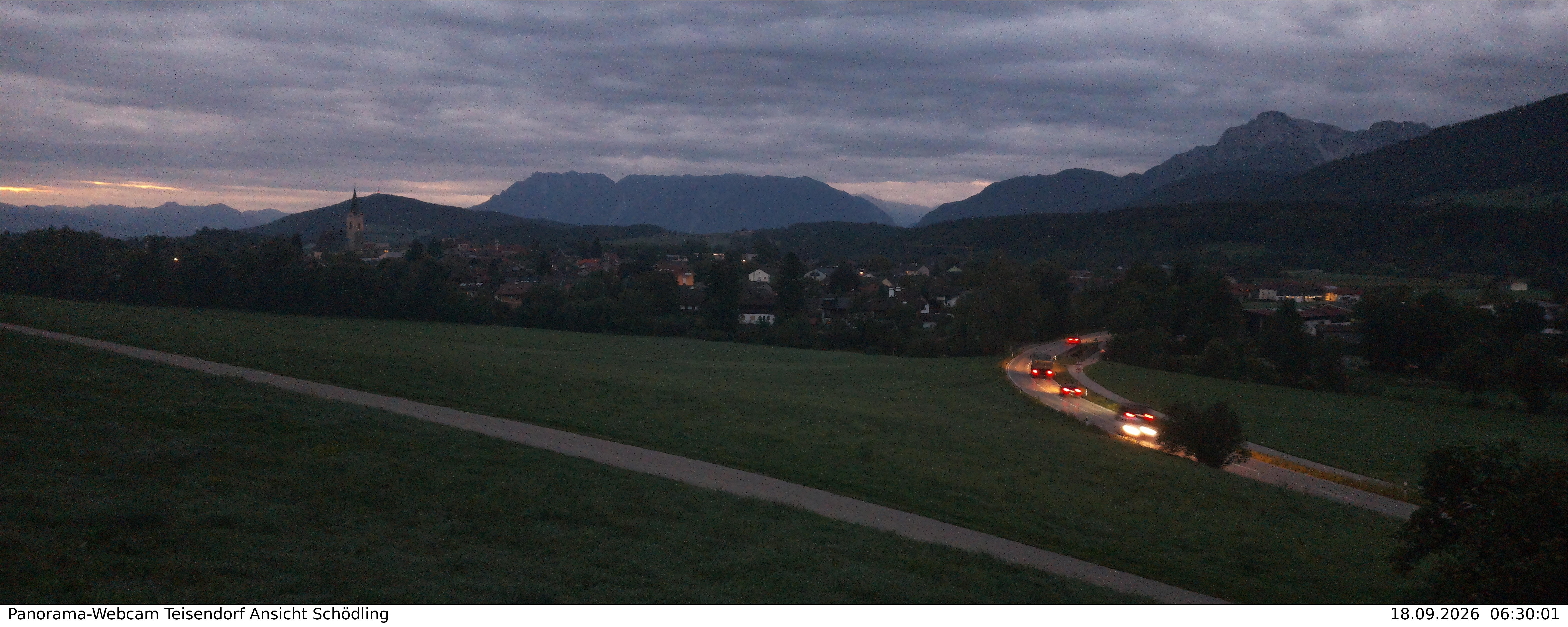 Archiv Foto Webcam Blick auf Teisendorf