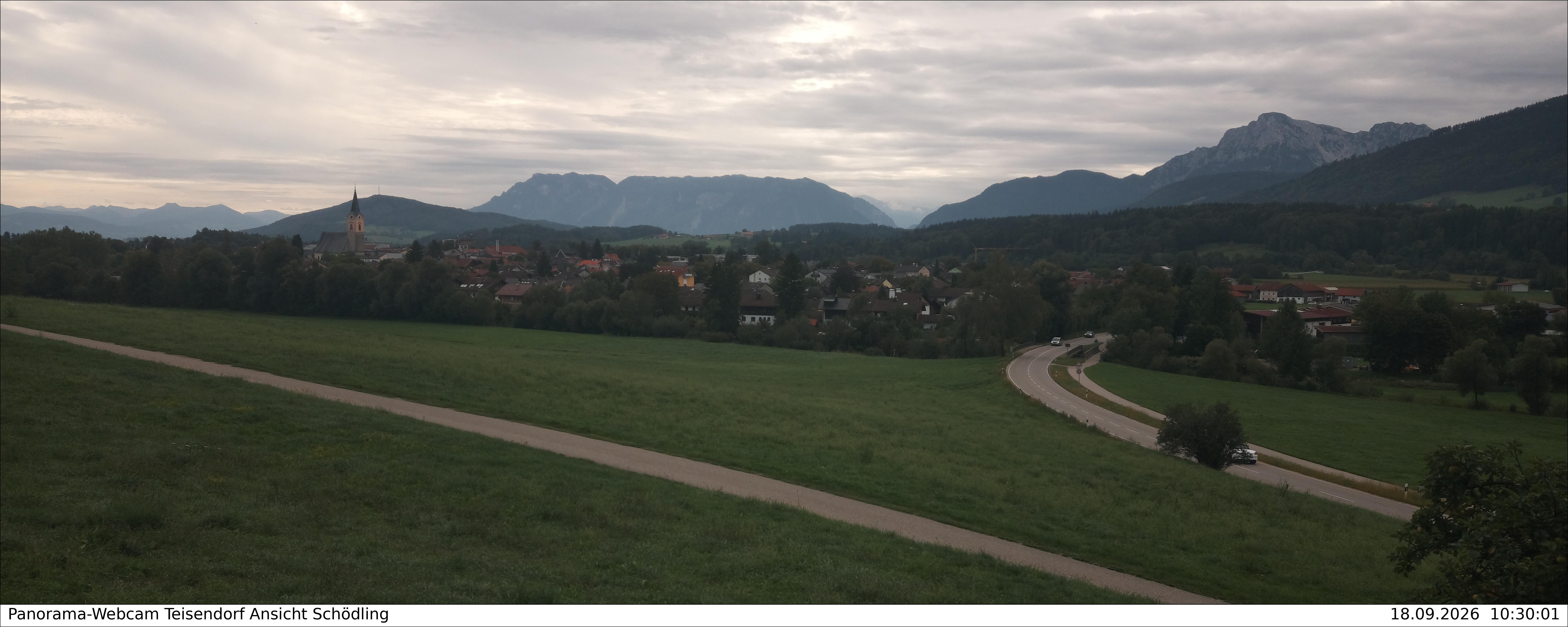 Archiv Foto Webcam Blick auf Teisendorf