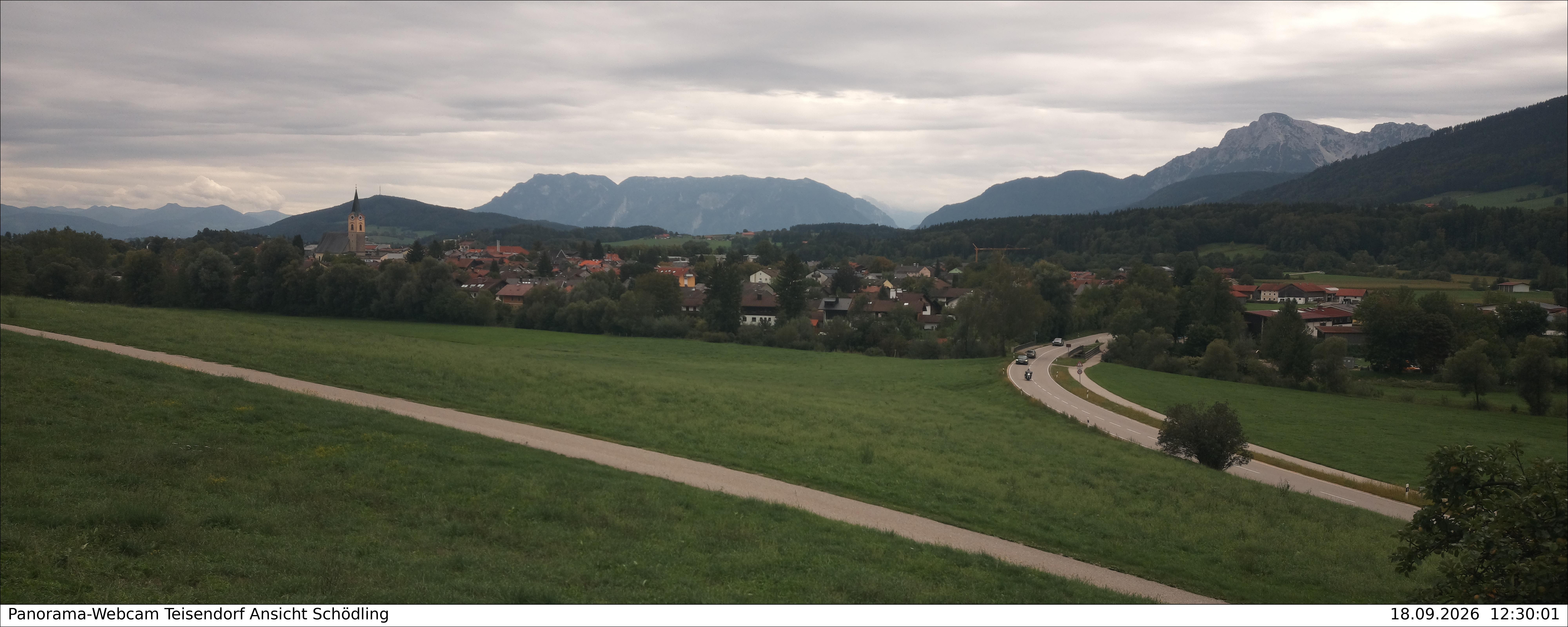 Archiv Foto Webcam Blick auf Teisendorf