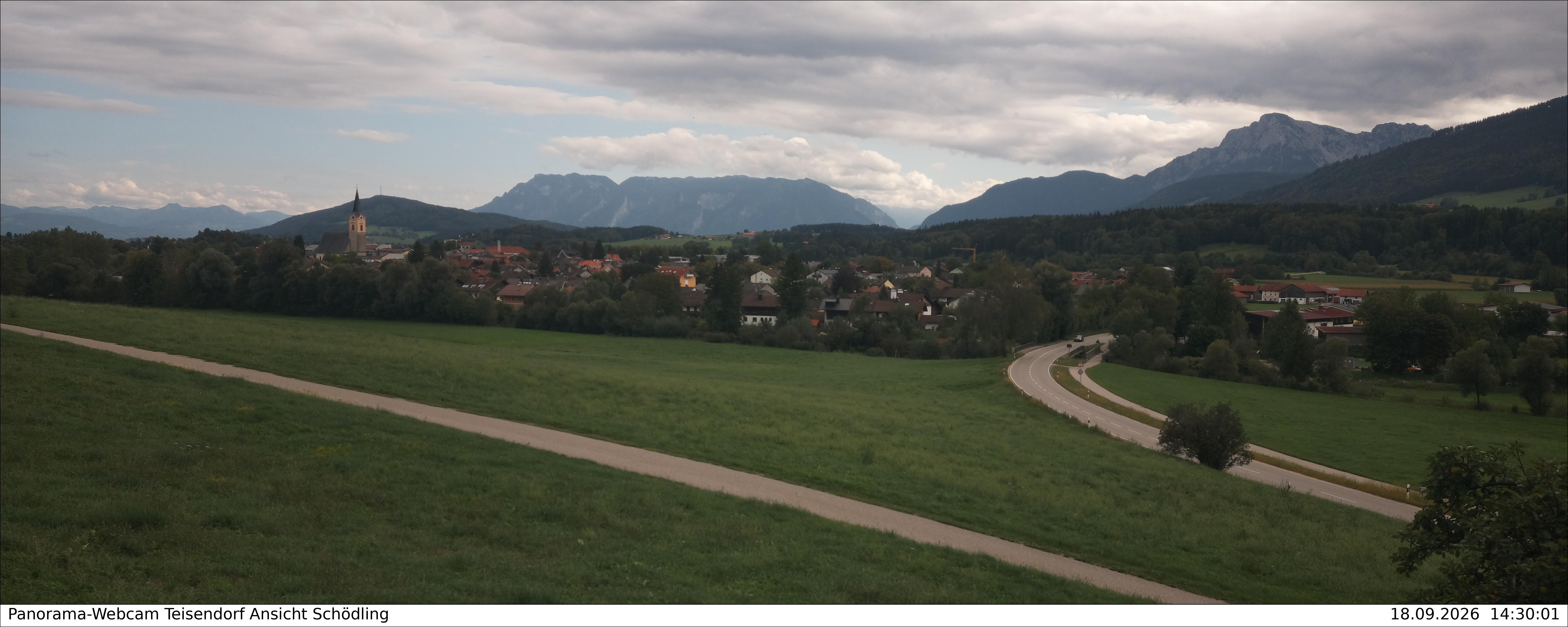 Archiv Foto Webcam Blick auf Teisendorf