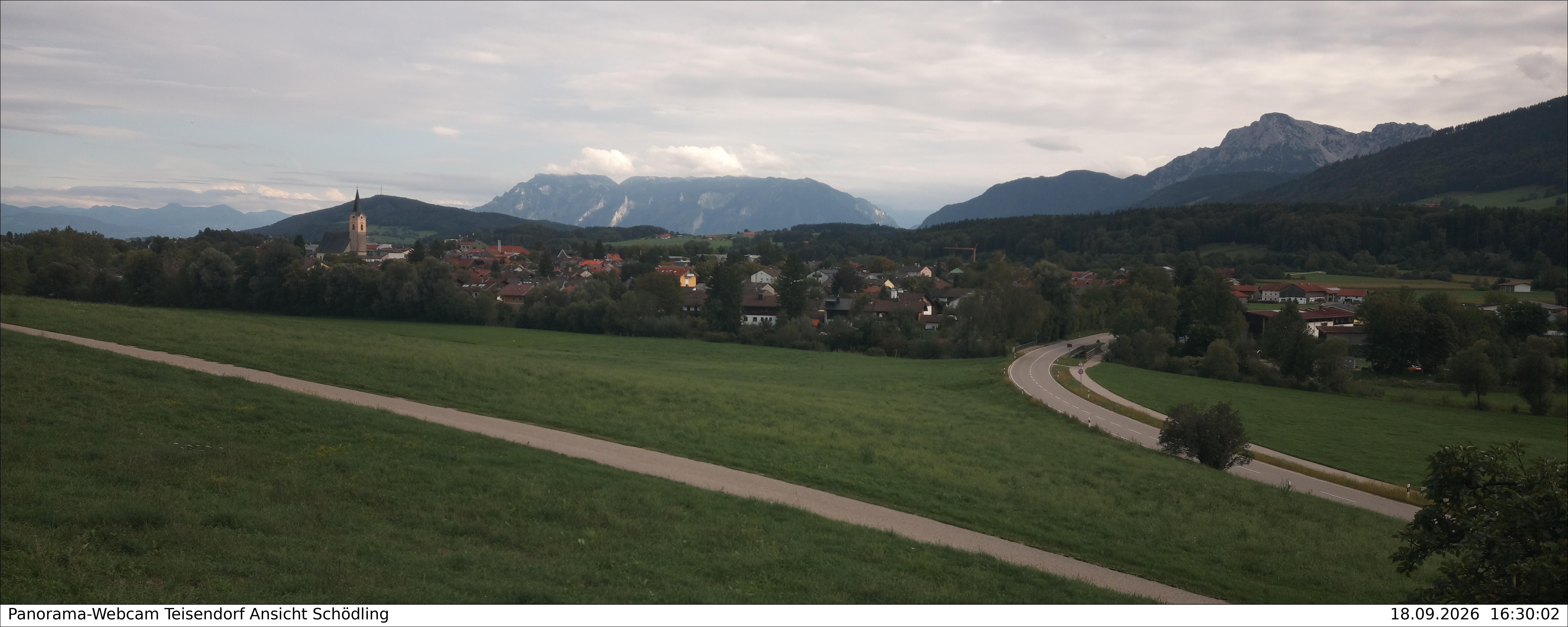 Archiv Foto Webcam Blick auf Teisendorf