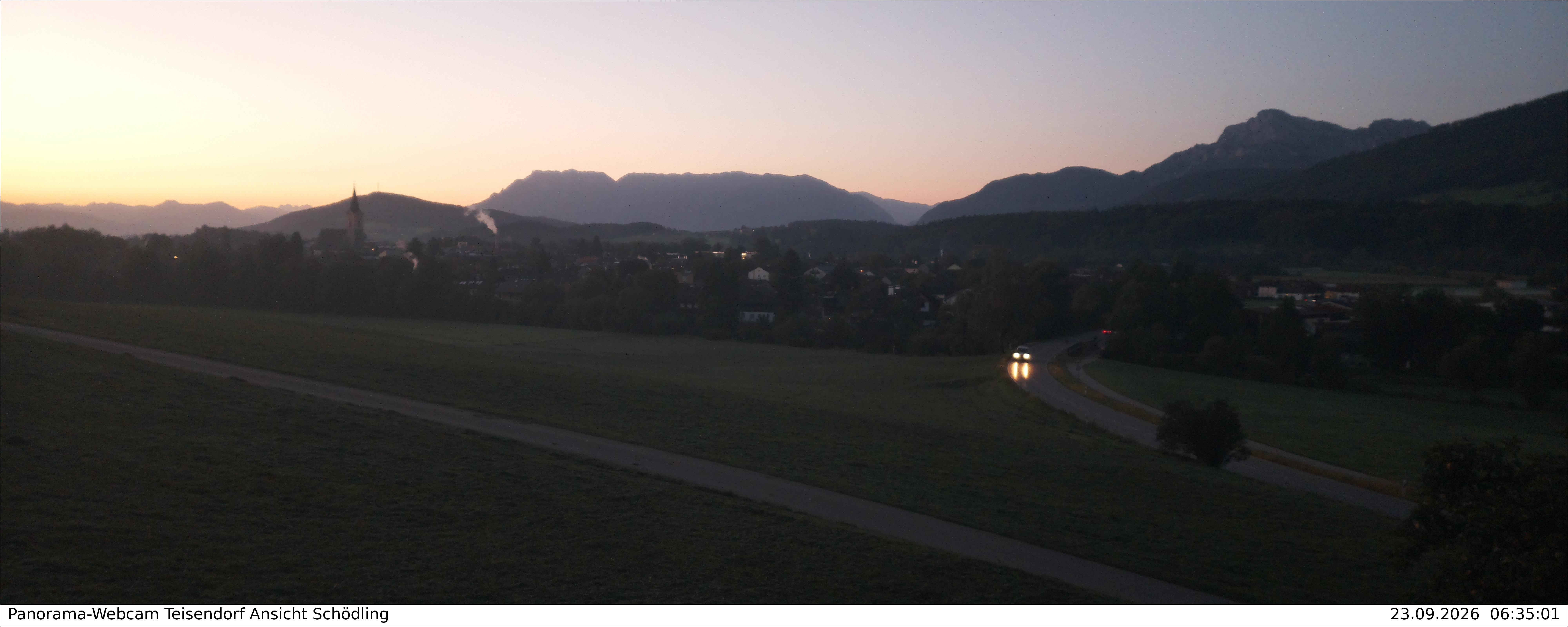 Archiv Foto Webcam Blick auf Teisendorf
