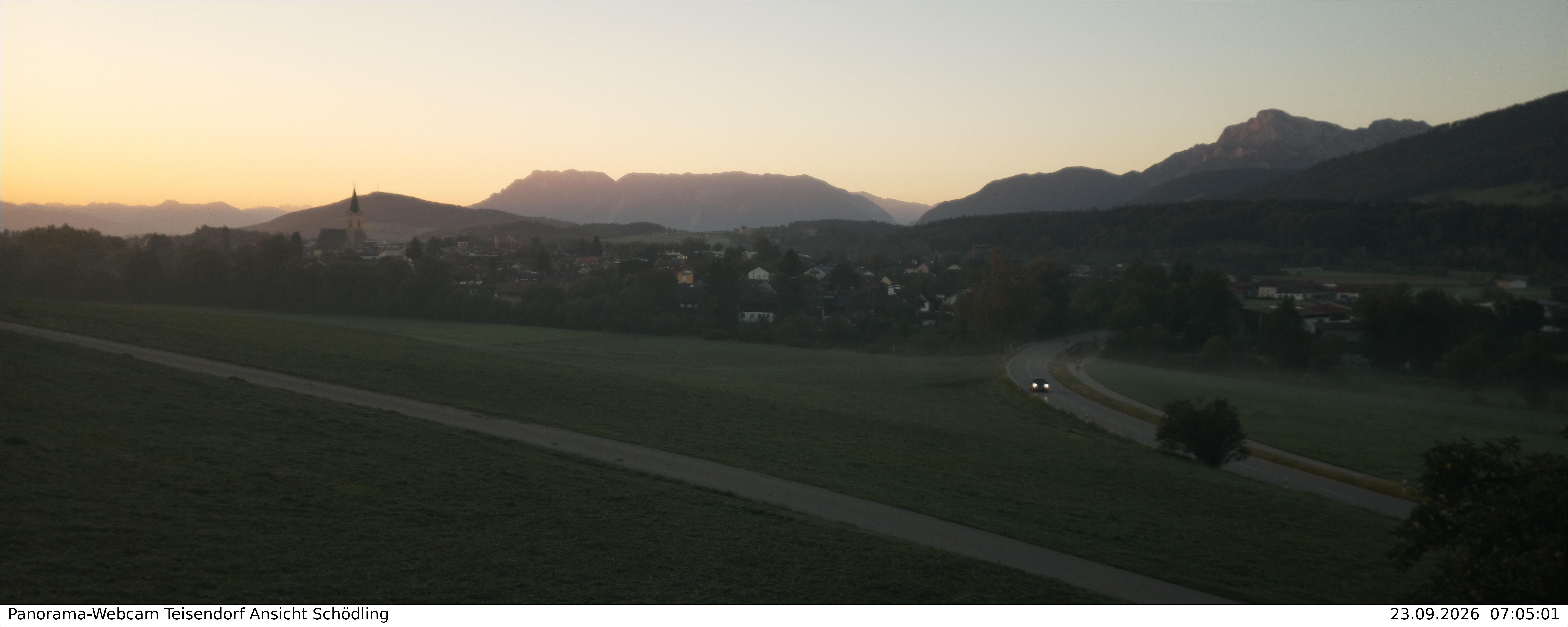 Archiv Foto Webcam Blick auf Teisendorf