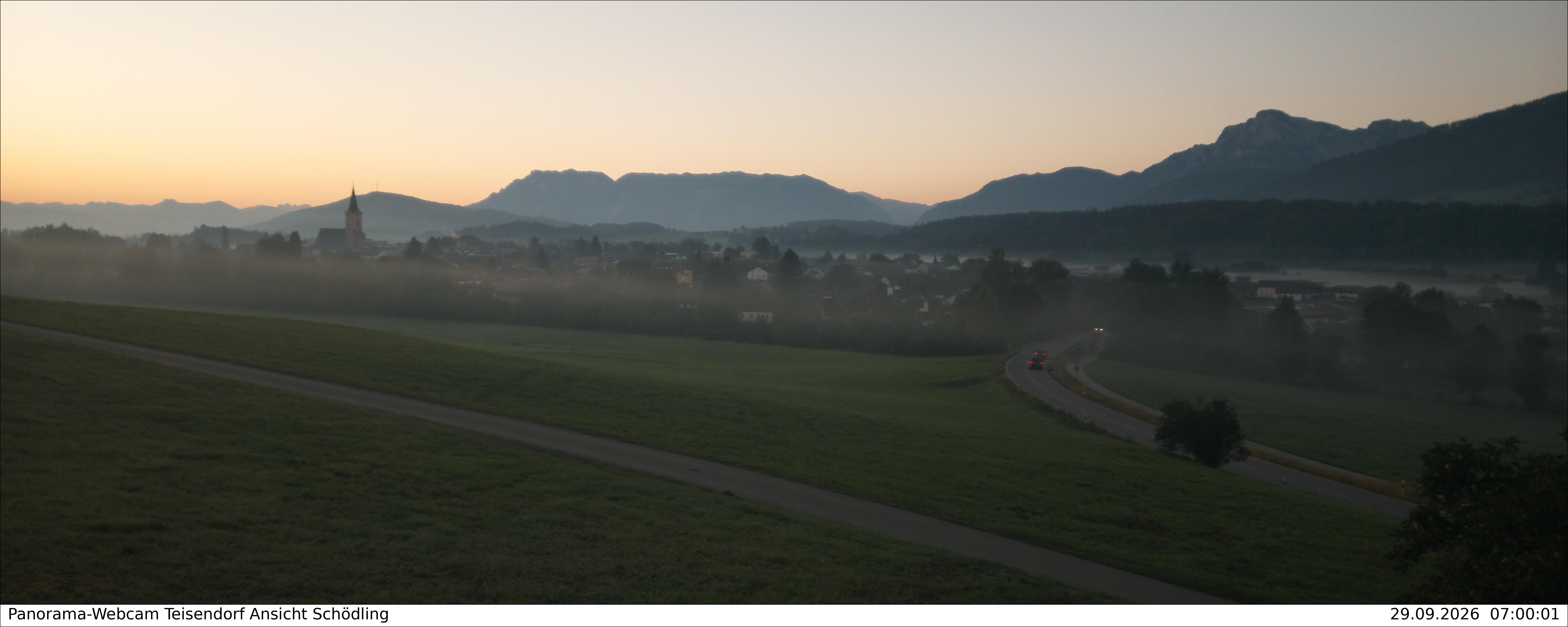 Archiv Foto Webcam Blick auf Teisendorf