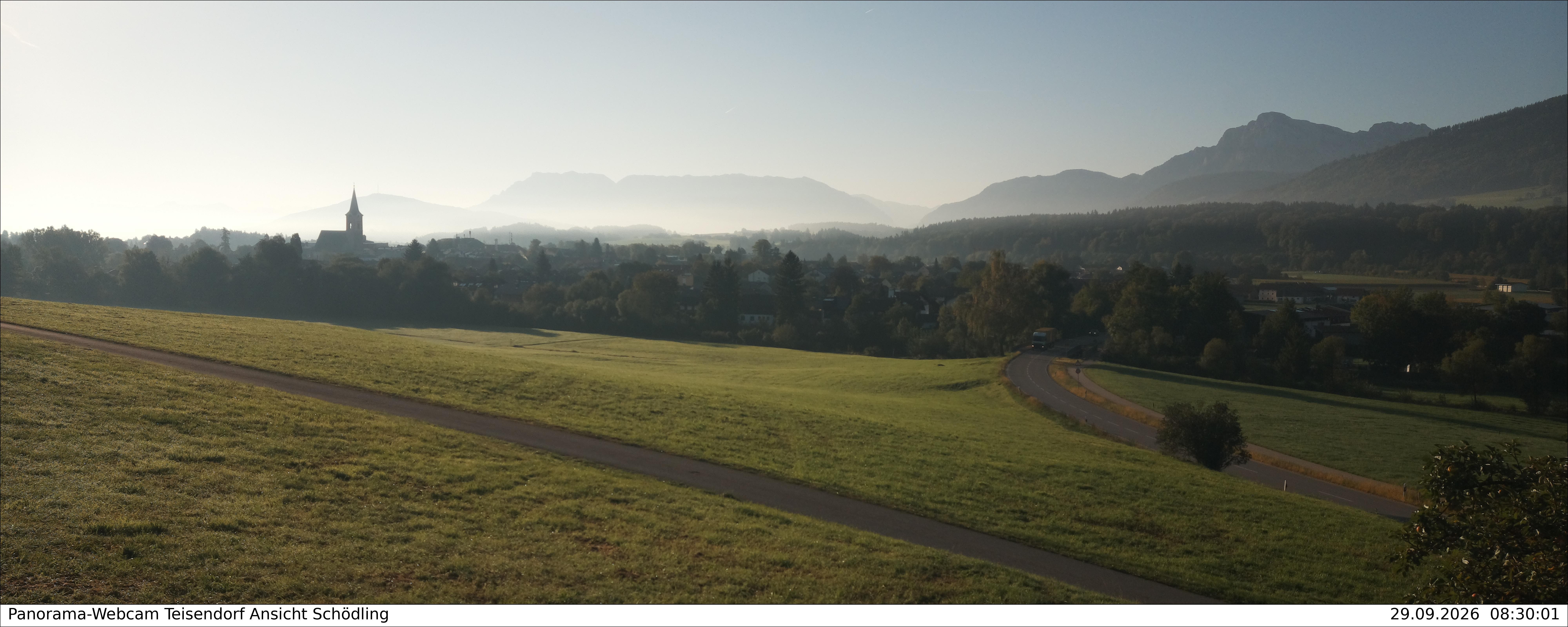 Archiv Foto Webcam Blick auf Teisendorf
