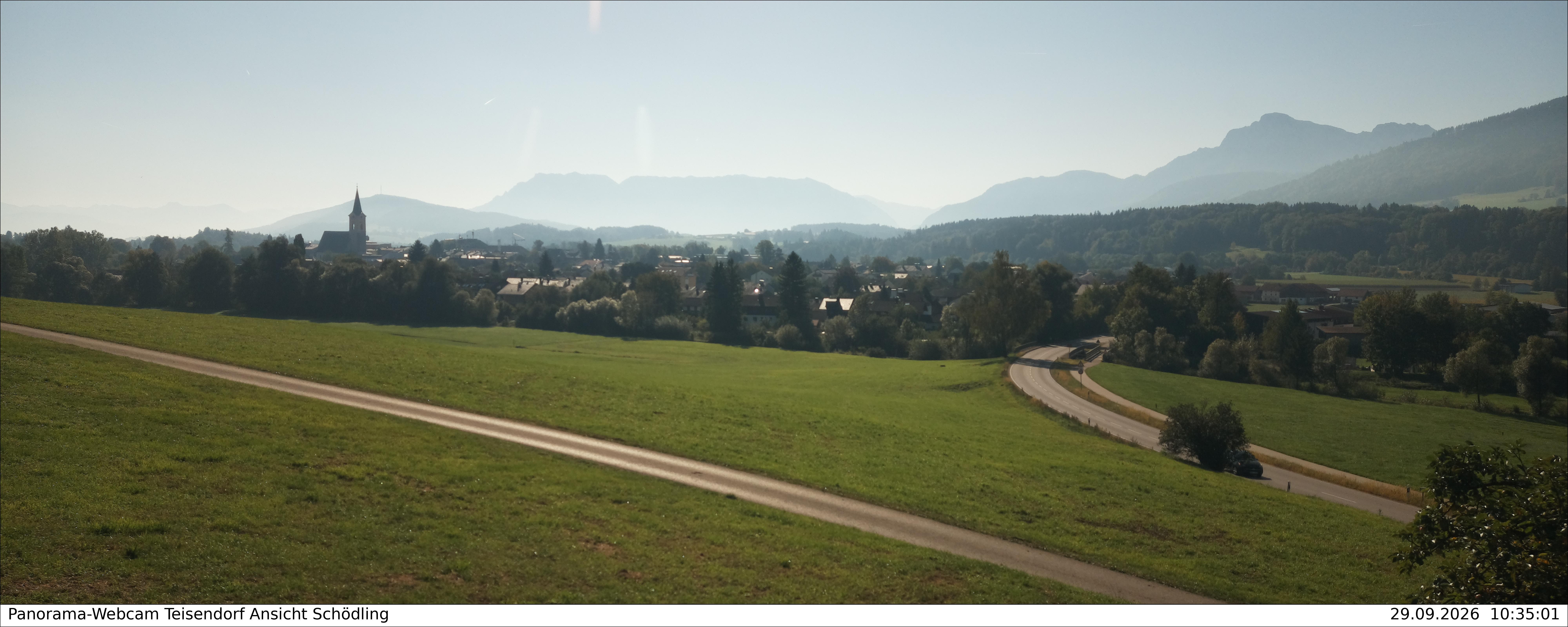 Archiv Foto Webcam Blick auf Teisendorf