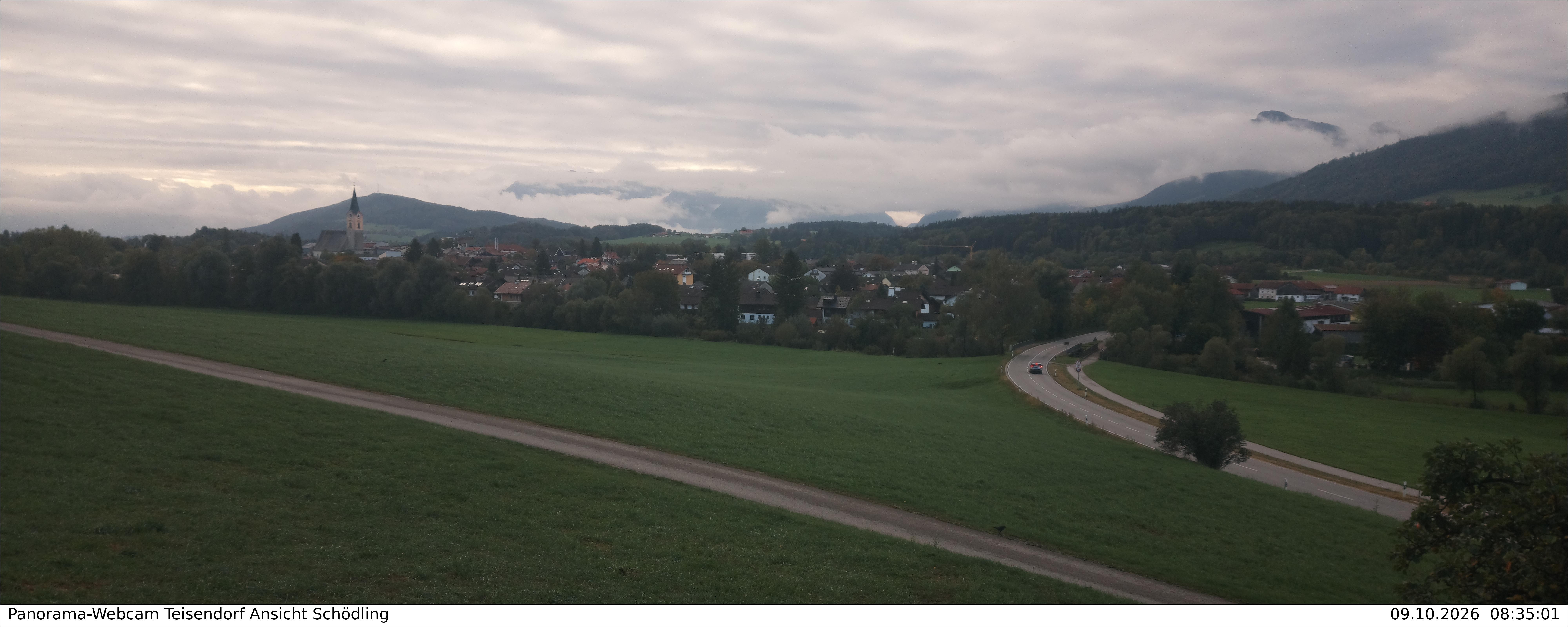 Archiv Foto Webcam Blick auf Teisendorf