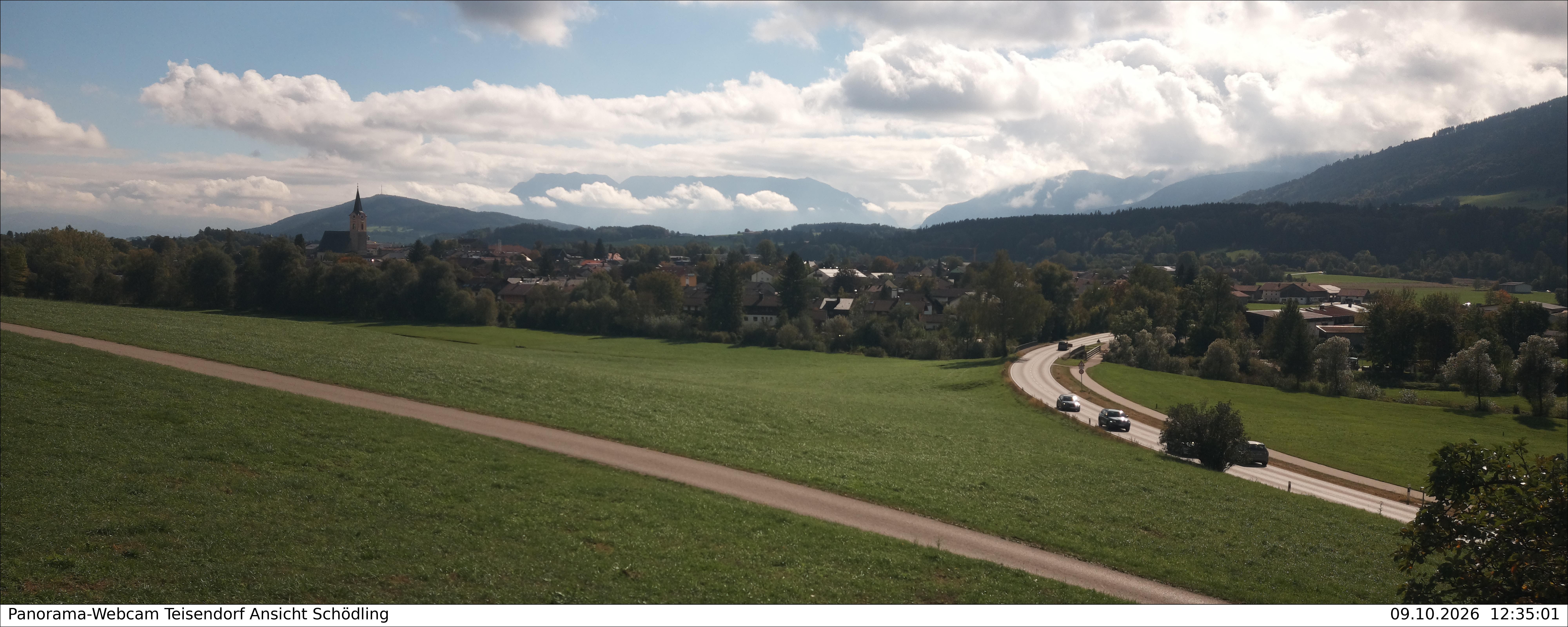 Archiv Foto Webcam Blick auf Teisendorf