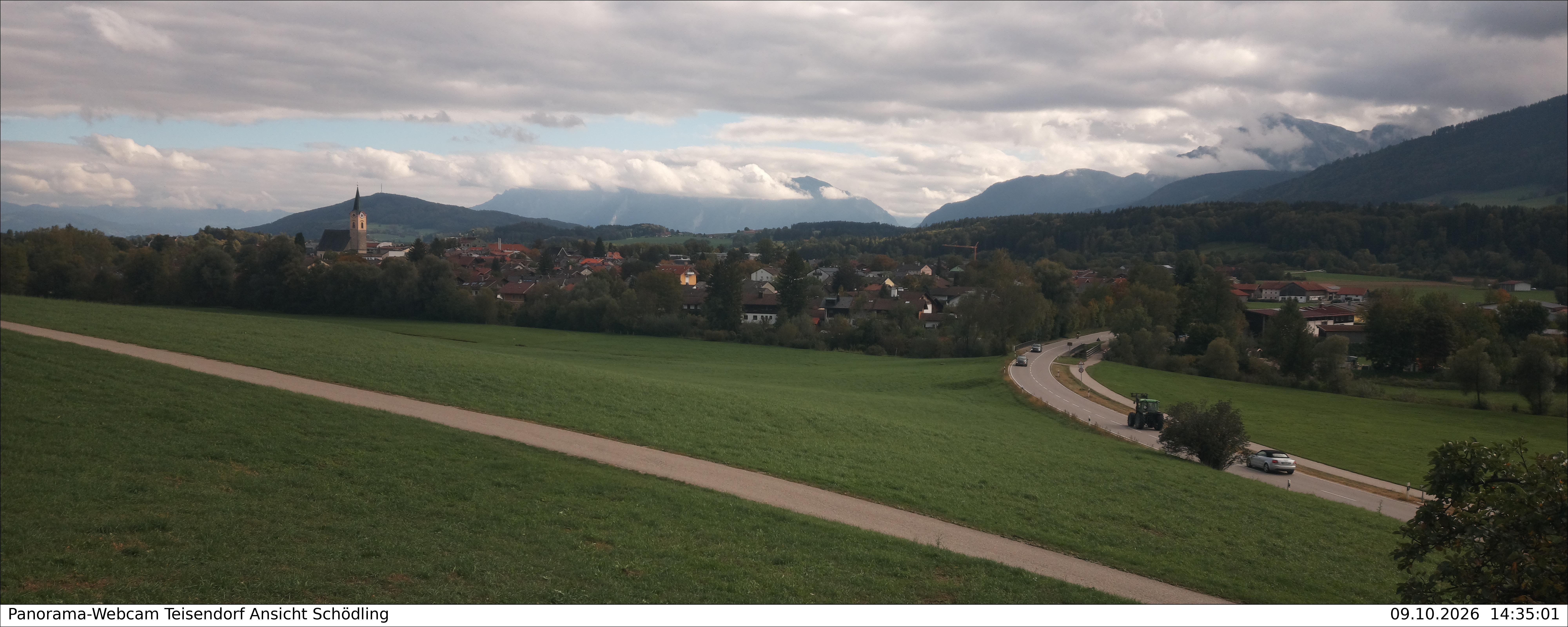 Archiv Foto Webcam Blick auf Teisendorf