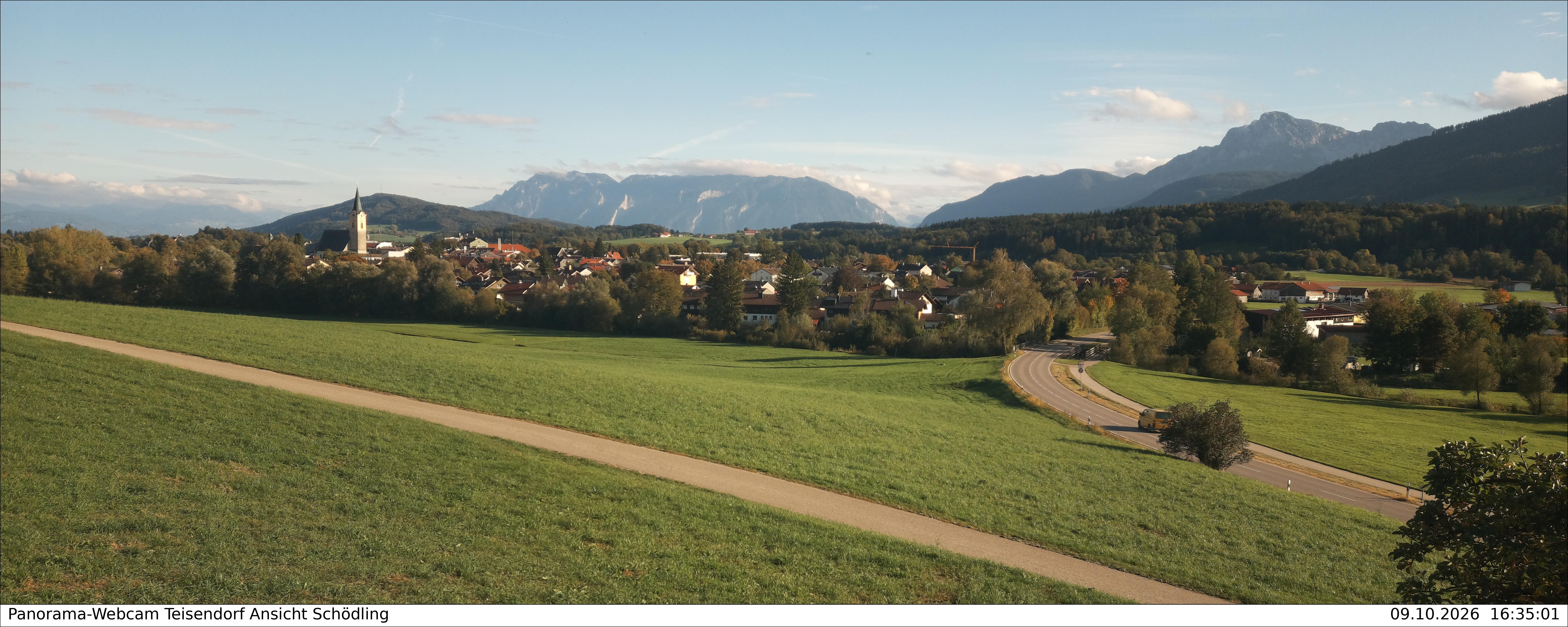 Archiv Foto Webcam Blick auf Teisendorf
