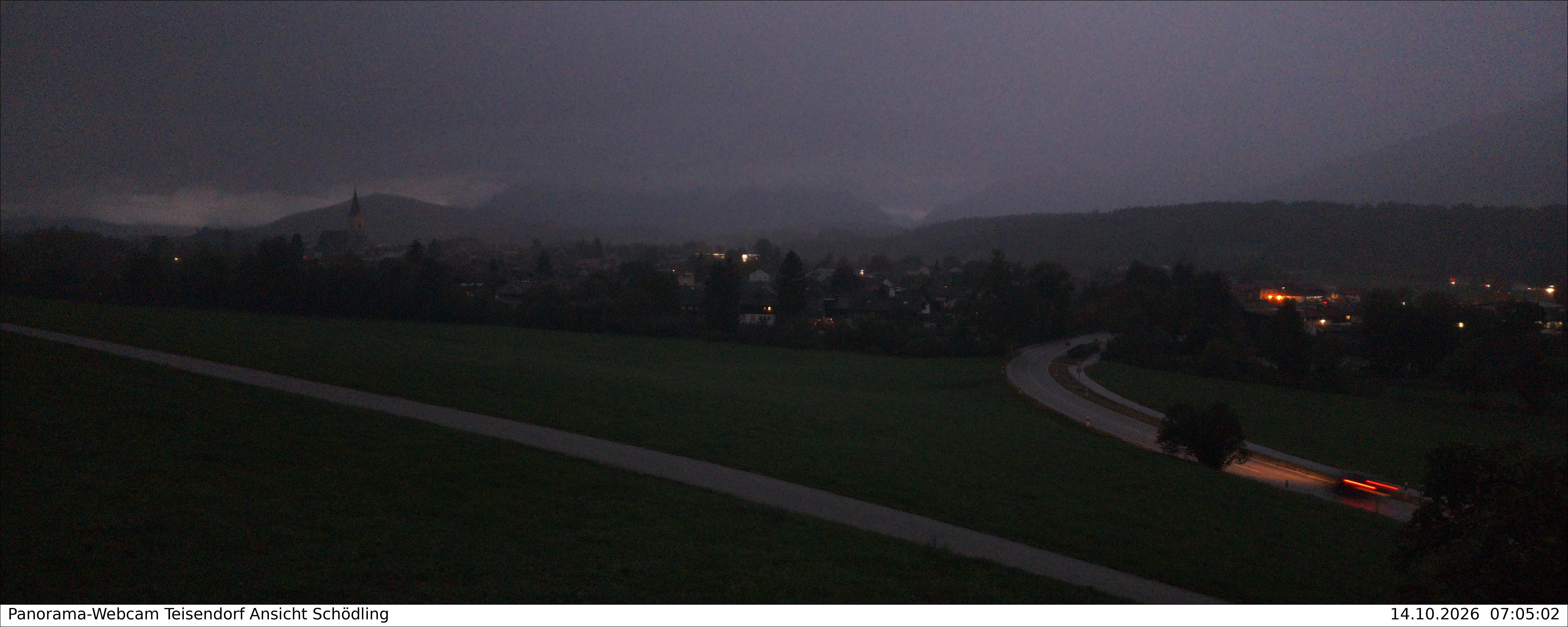 Archiv Foto Webcam Blick auf Teisendorf